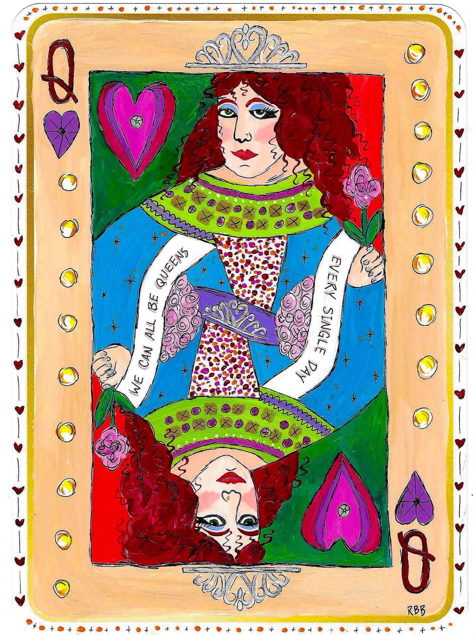 Queen of Hearts - Dopamine Deck