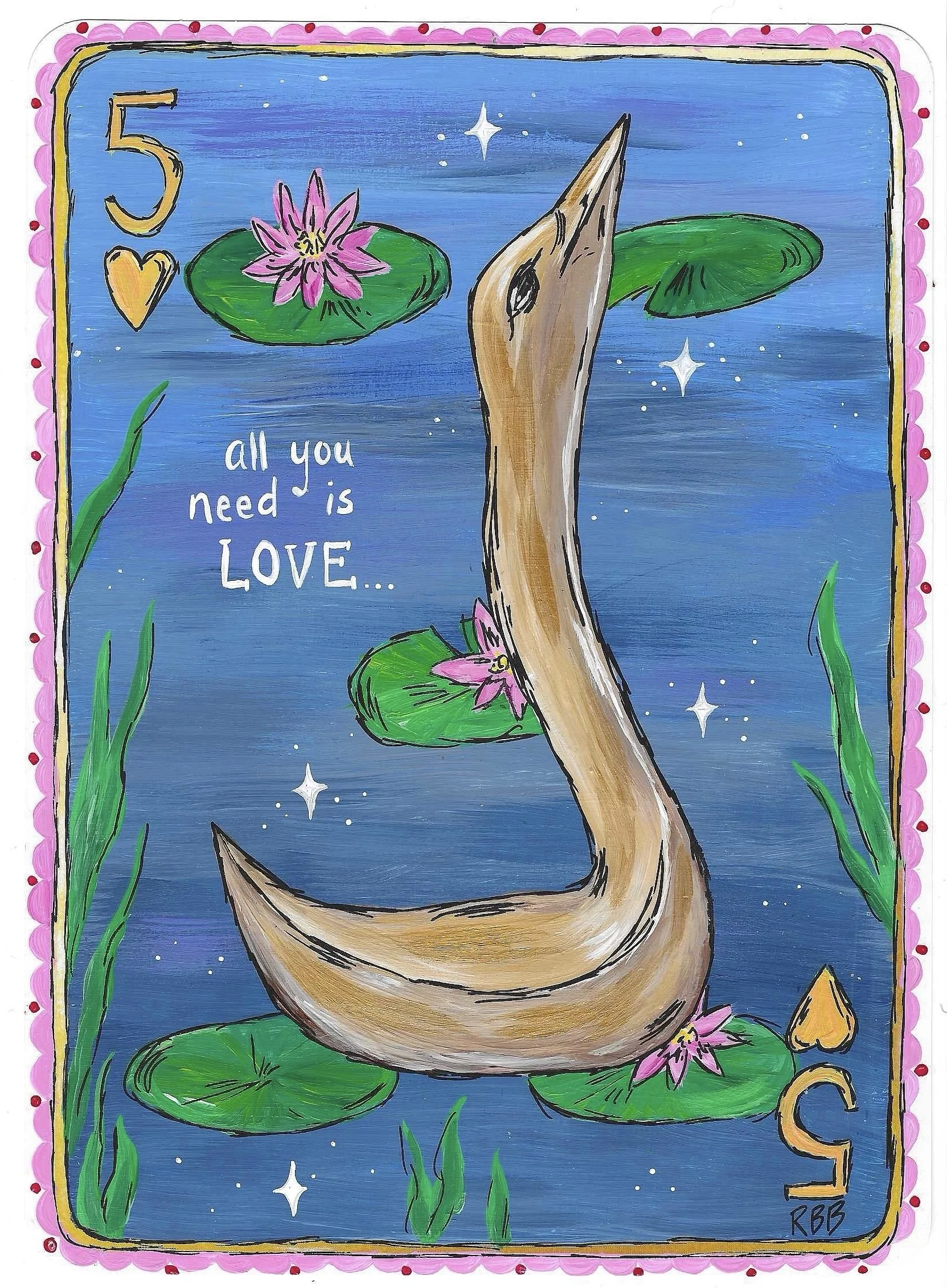 5 of Hearts - Dopamine Deck