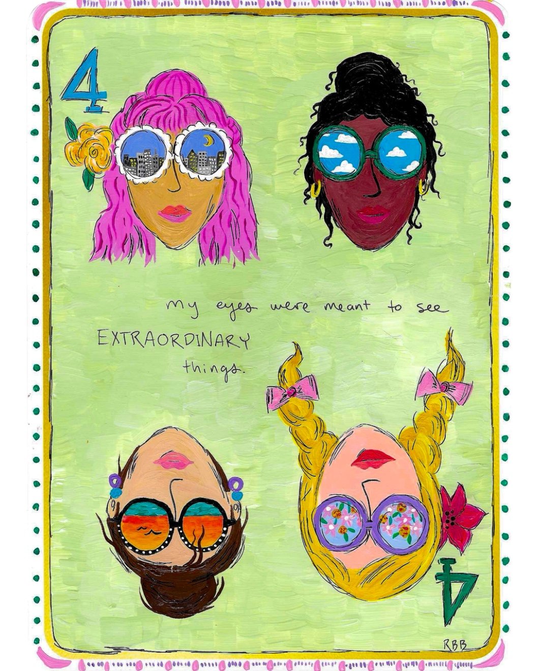 4 of Clubs - Dopamine Deck