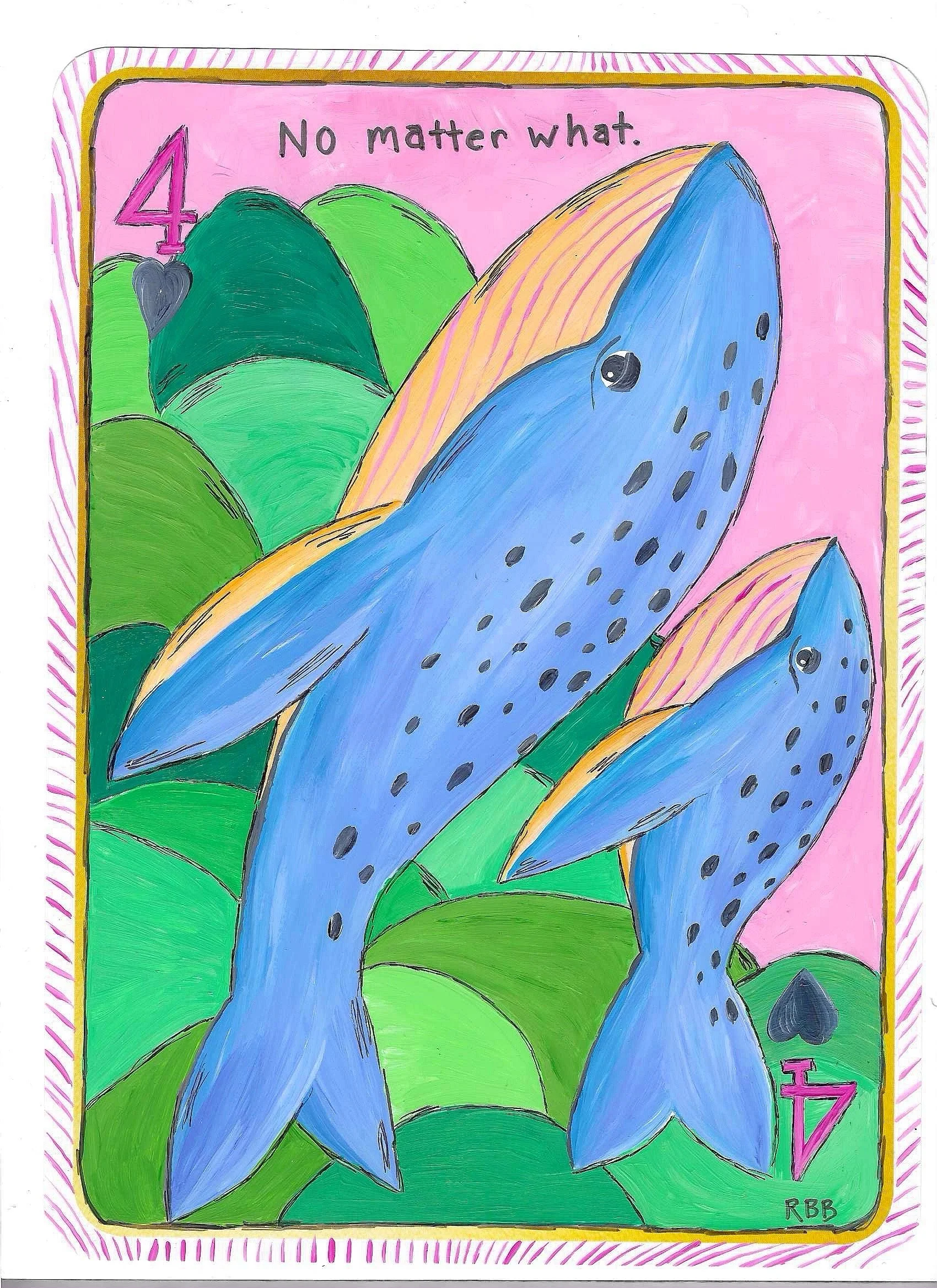 4 of Hearts - Dopamine Deck