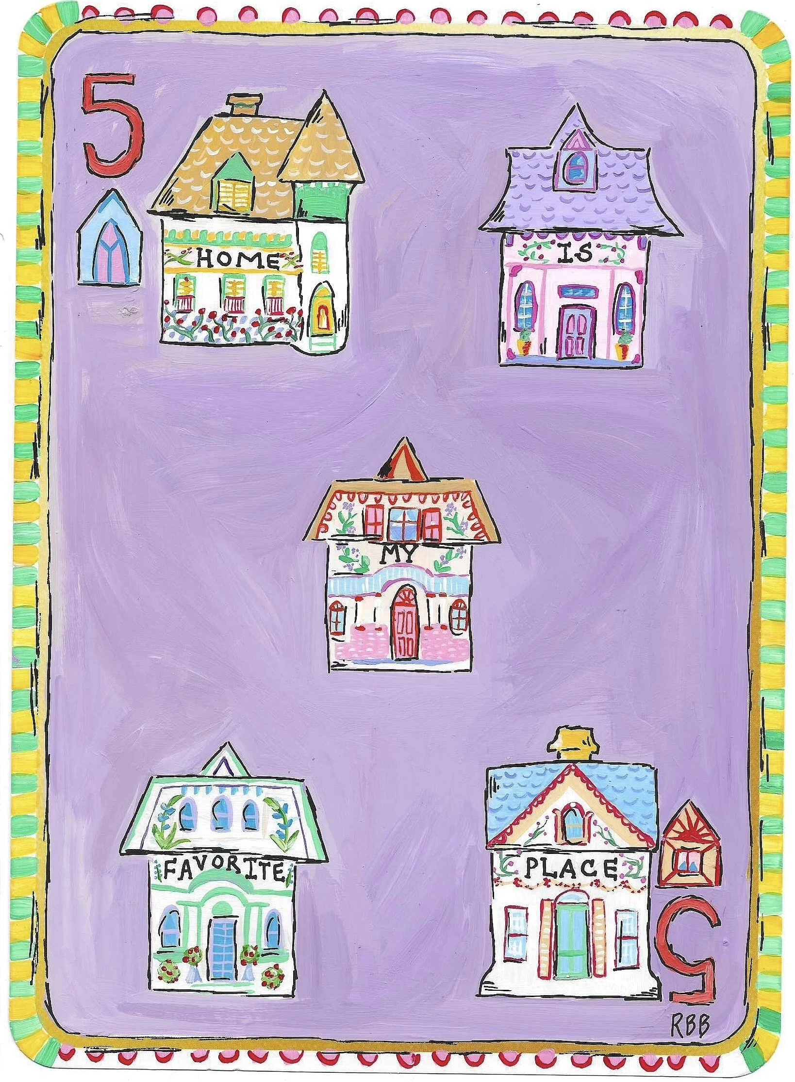 5 of Diamonds - Dopamine Deck