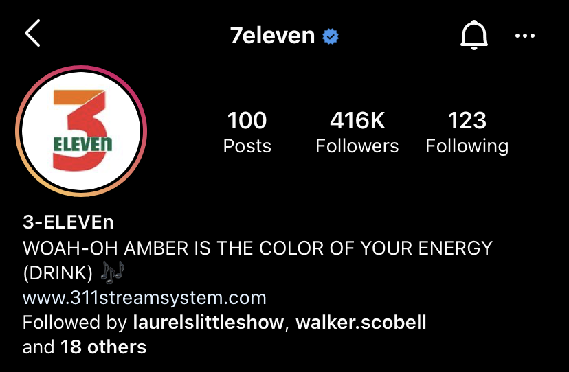 7-ELEVEN INSTAGRAM PROFILE