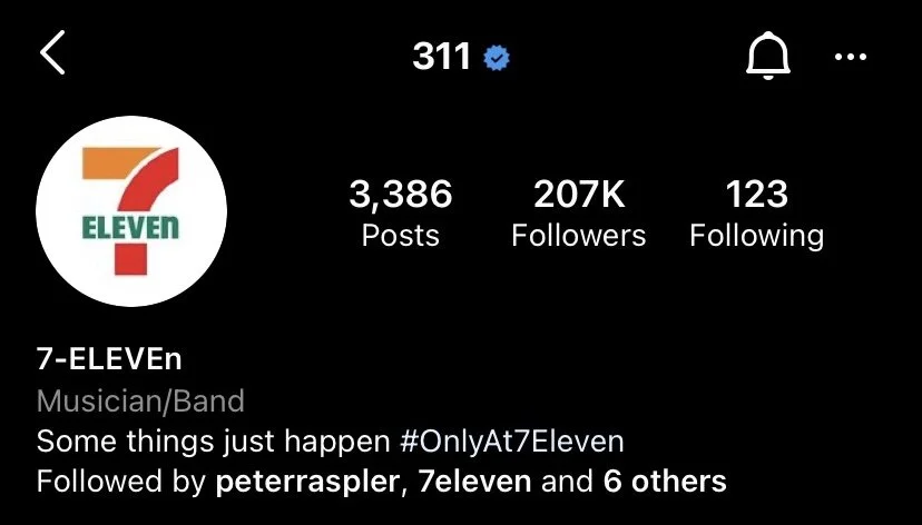 311 INSTAGRAM PROFILE