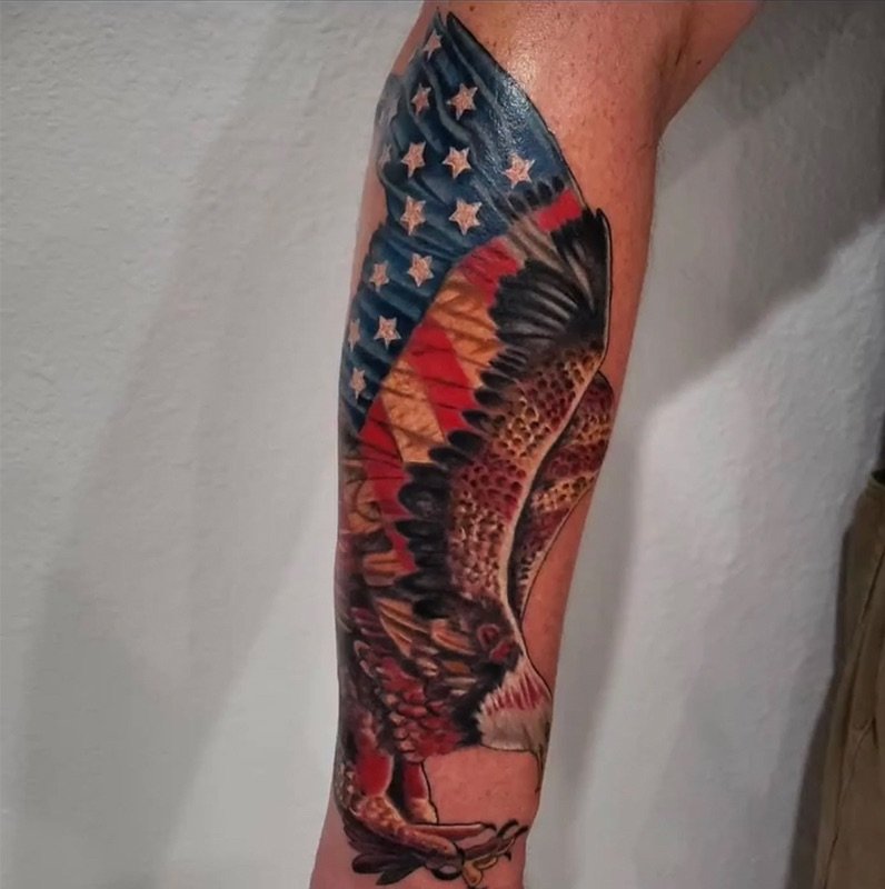 Scott Smallz Color Arm Tattoo