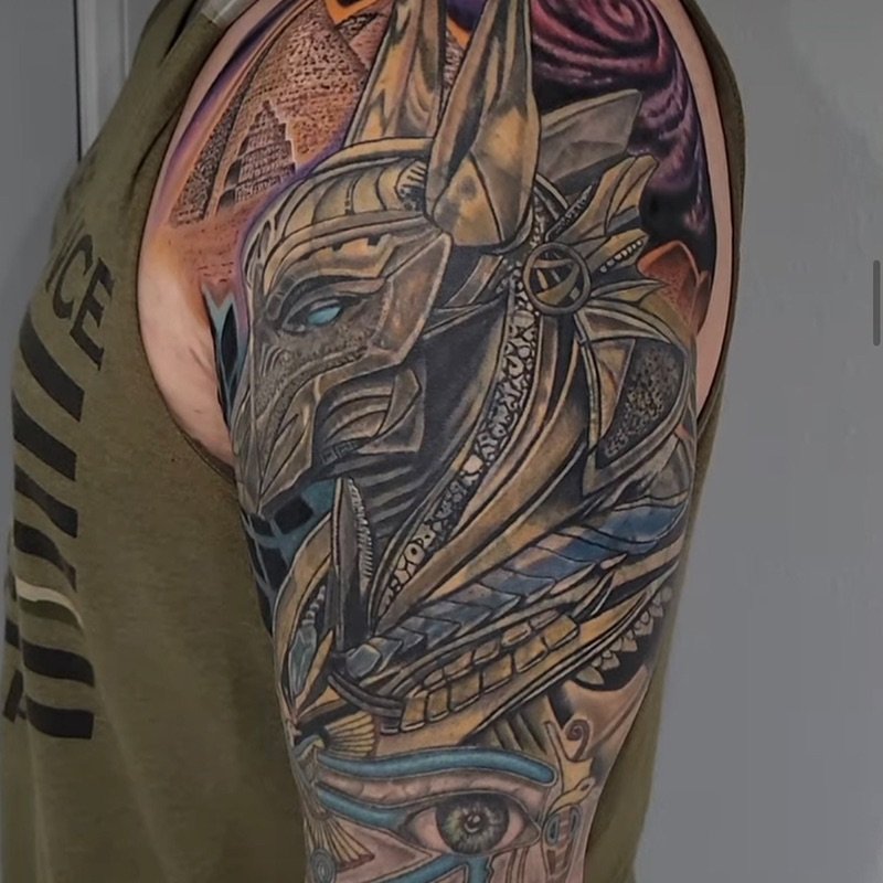 Scott Smallz Upper Arm and Shoulder Tattoo