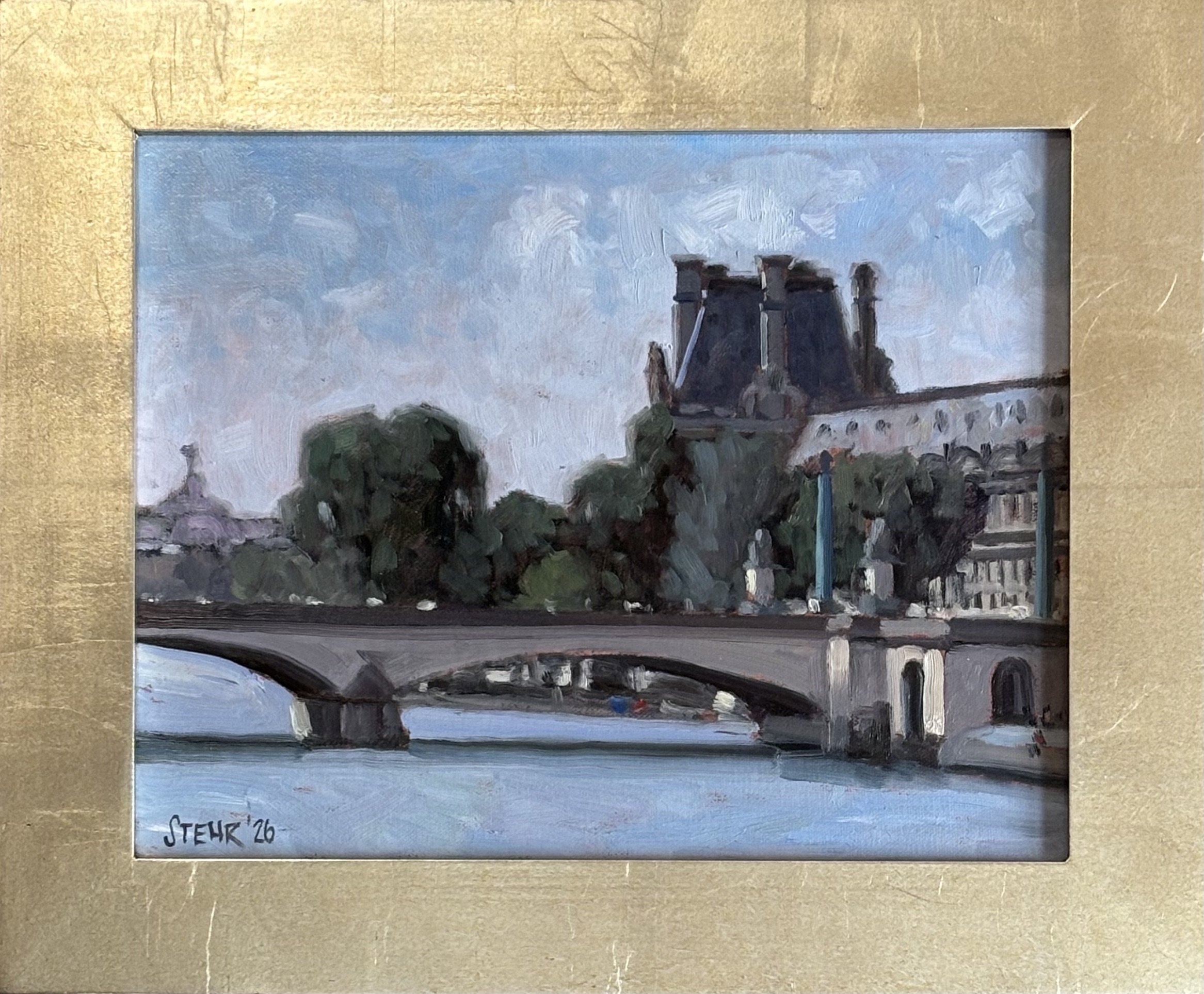 13. View of the Louvre
15 x 19 including frame
$875 plus tax