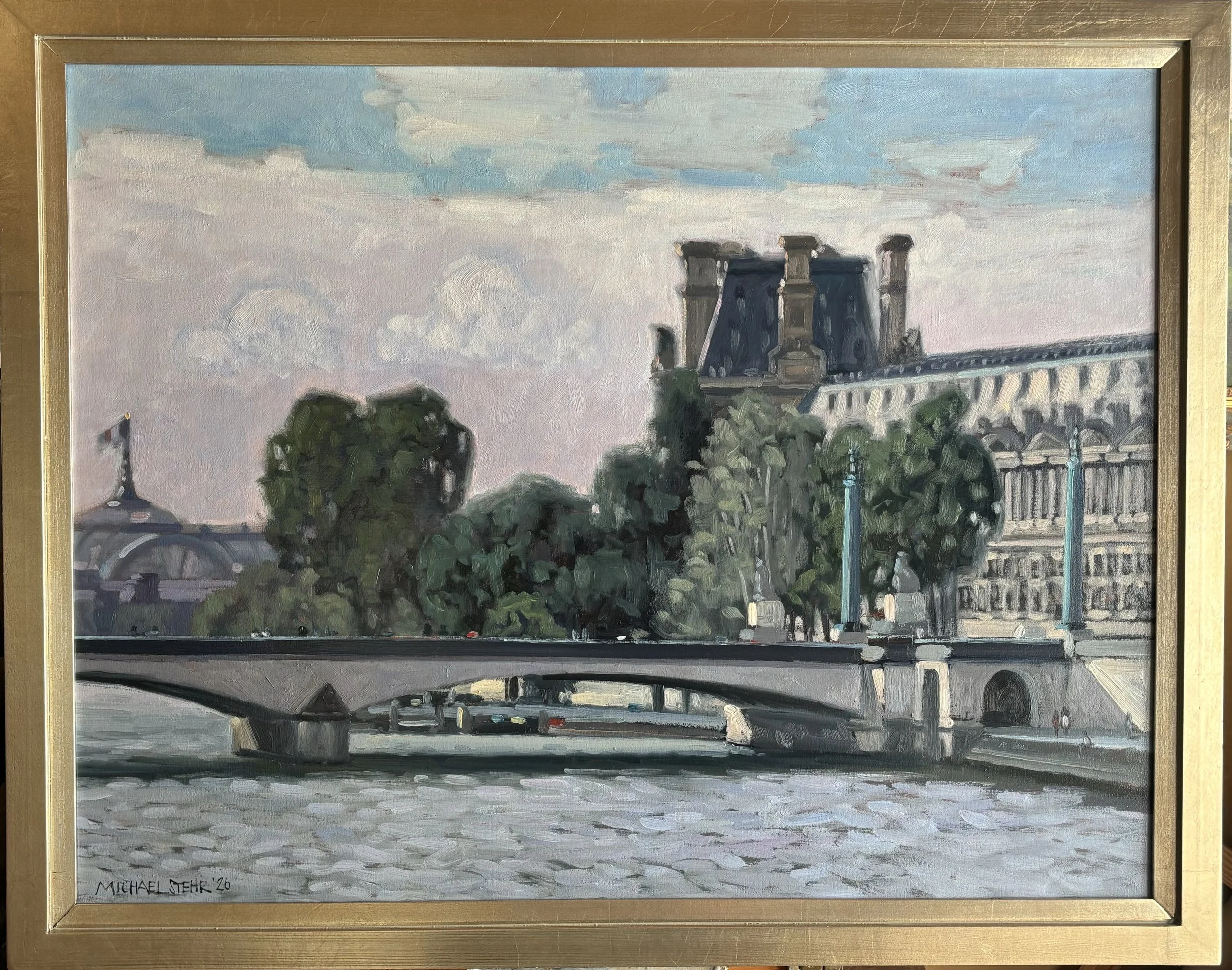 12. Large View of the Louvre
30 x 38 including frame
$4000 plus tax