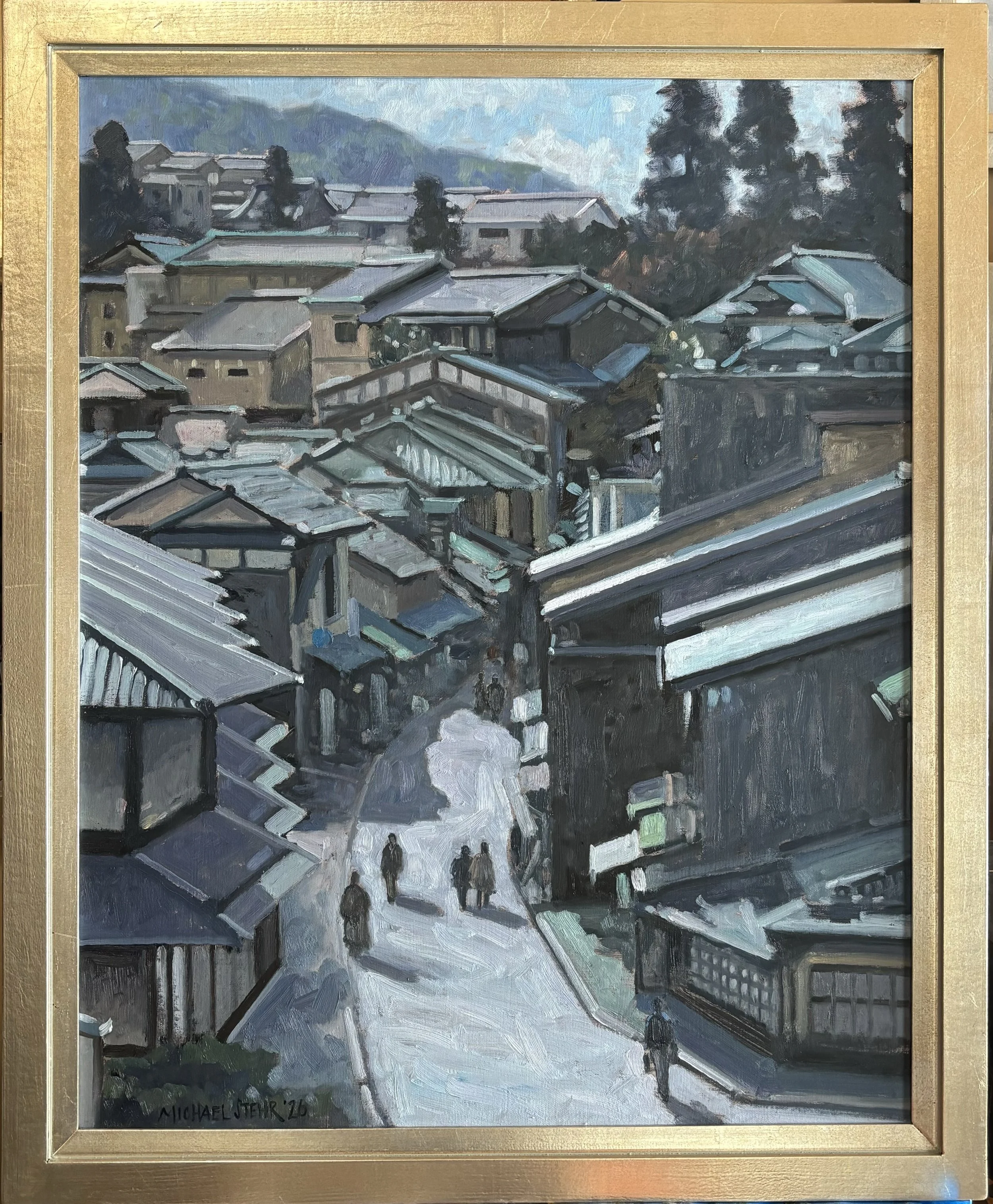 1. Kyoto Street
27 x 33 including frame
$4000 plus tax