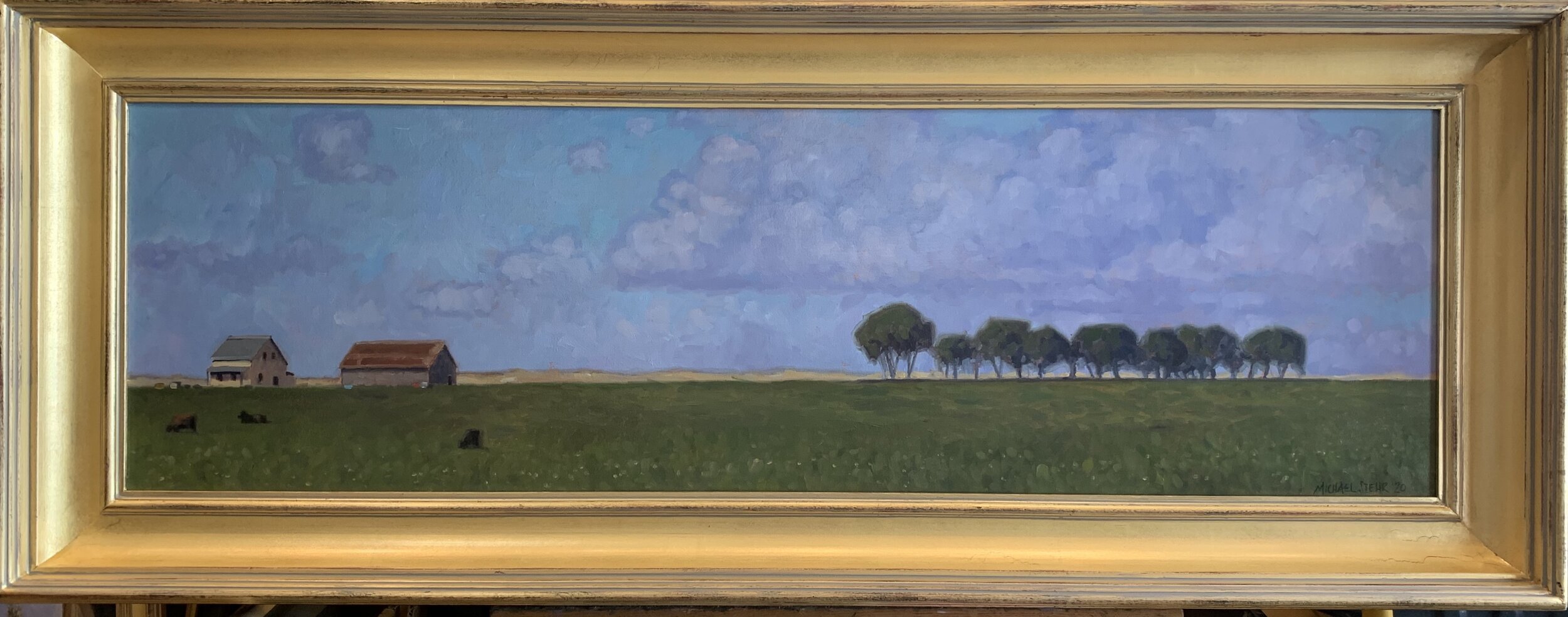 Ferndale Barns - 20" x 52" with frame, $3200 plus tax