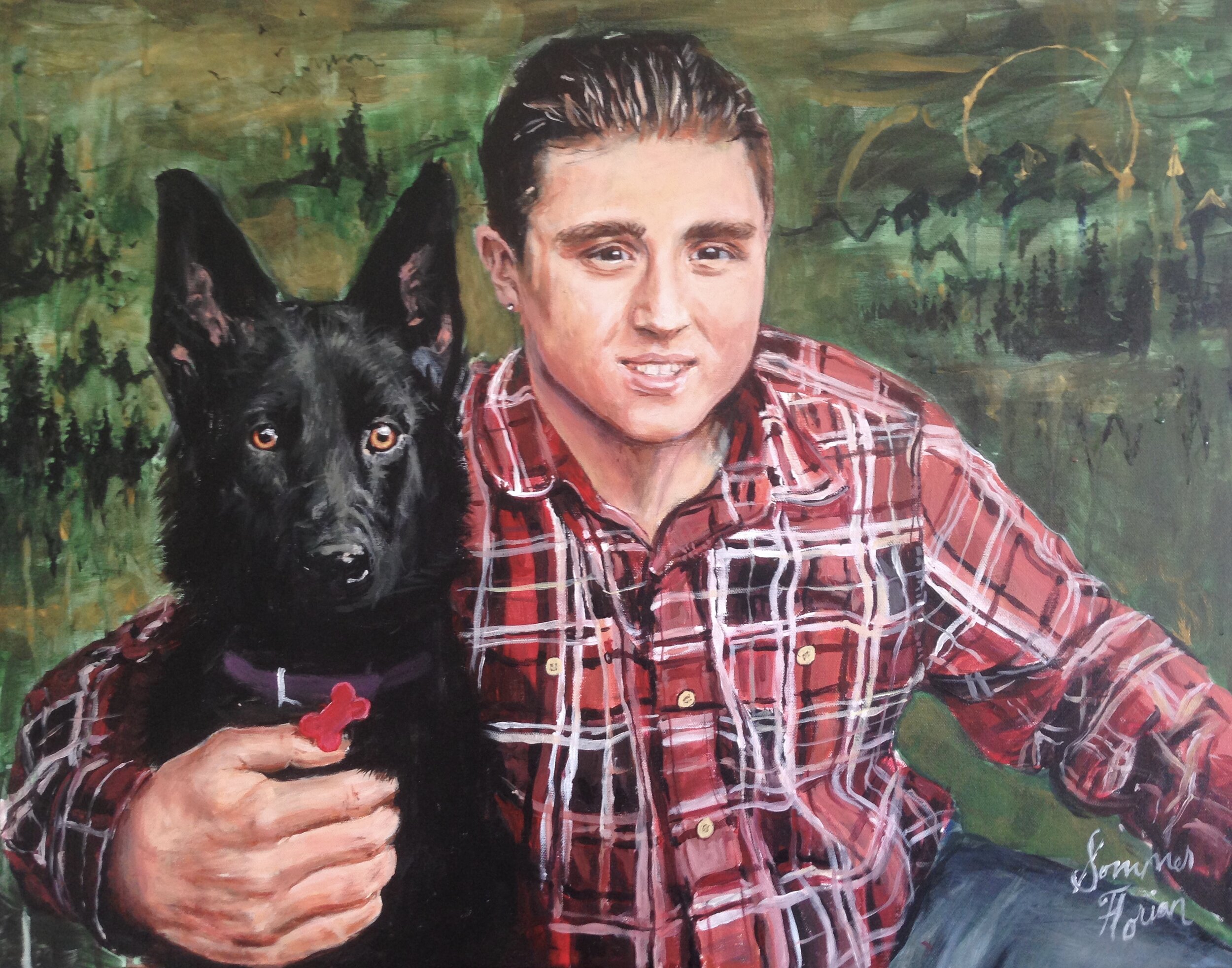 18" x 24" acrylic painting