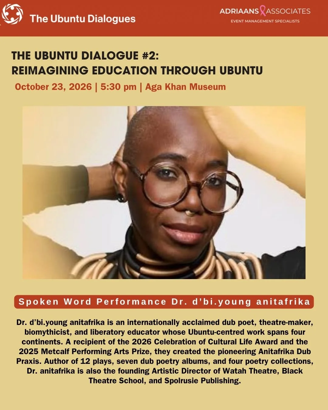 Dr. d'bi.young anitafrika Opens the Ubuntu Dialogues