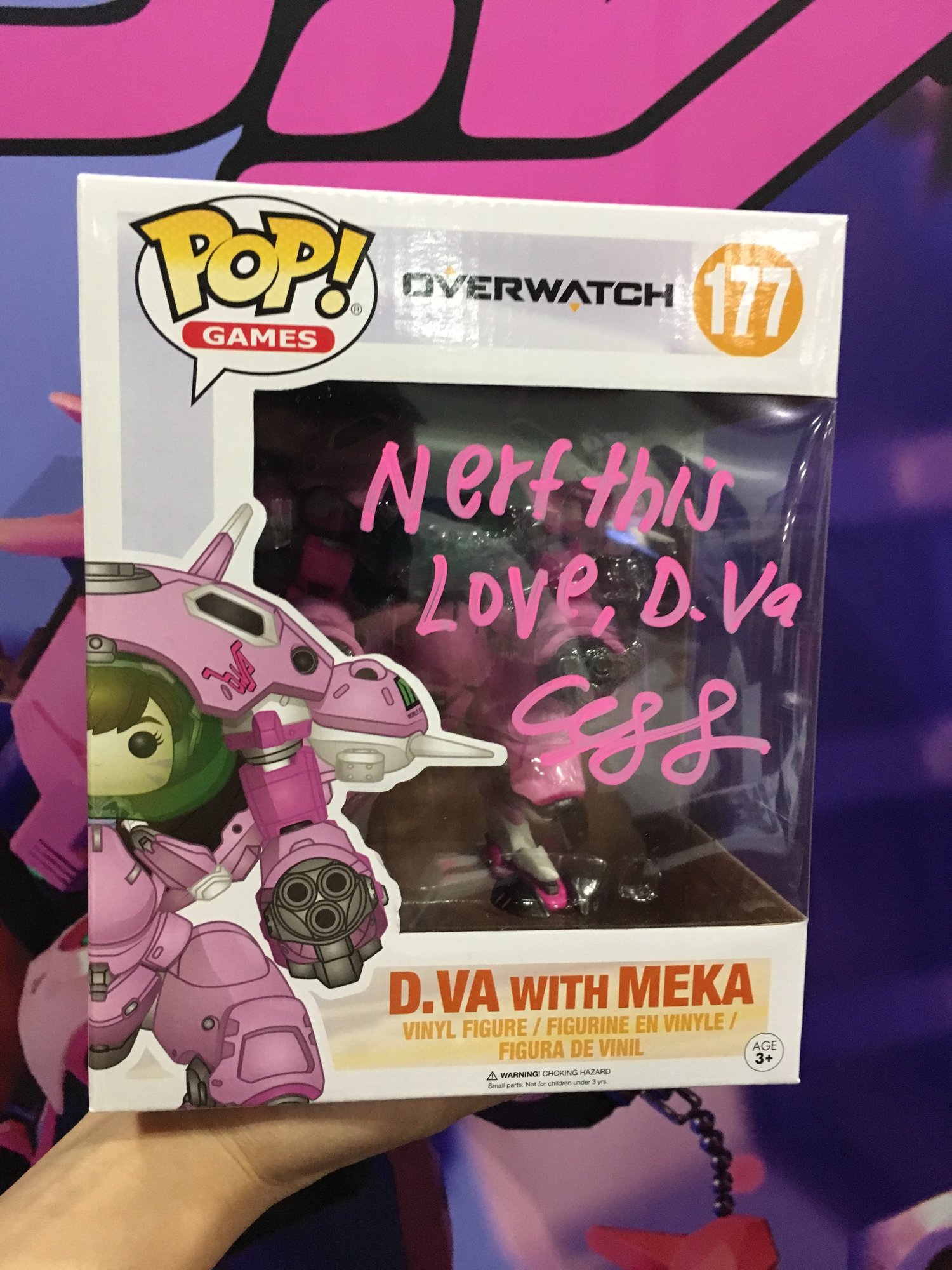 Sightseeing Møde En trofast Personalized/Autographed D.Va Funko POP Figure — CHARLET CHUNG