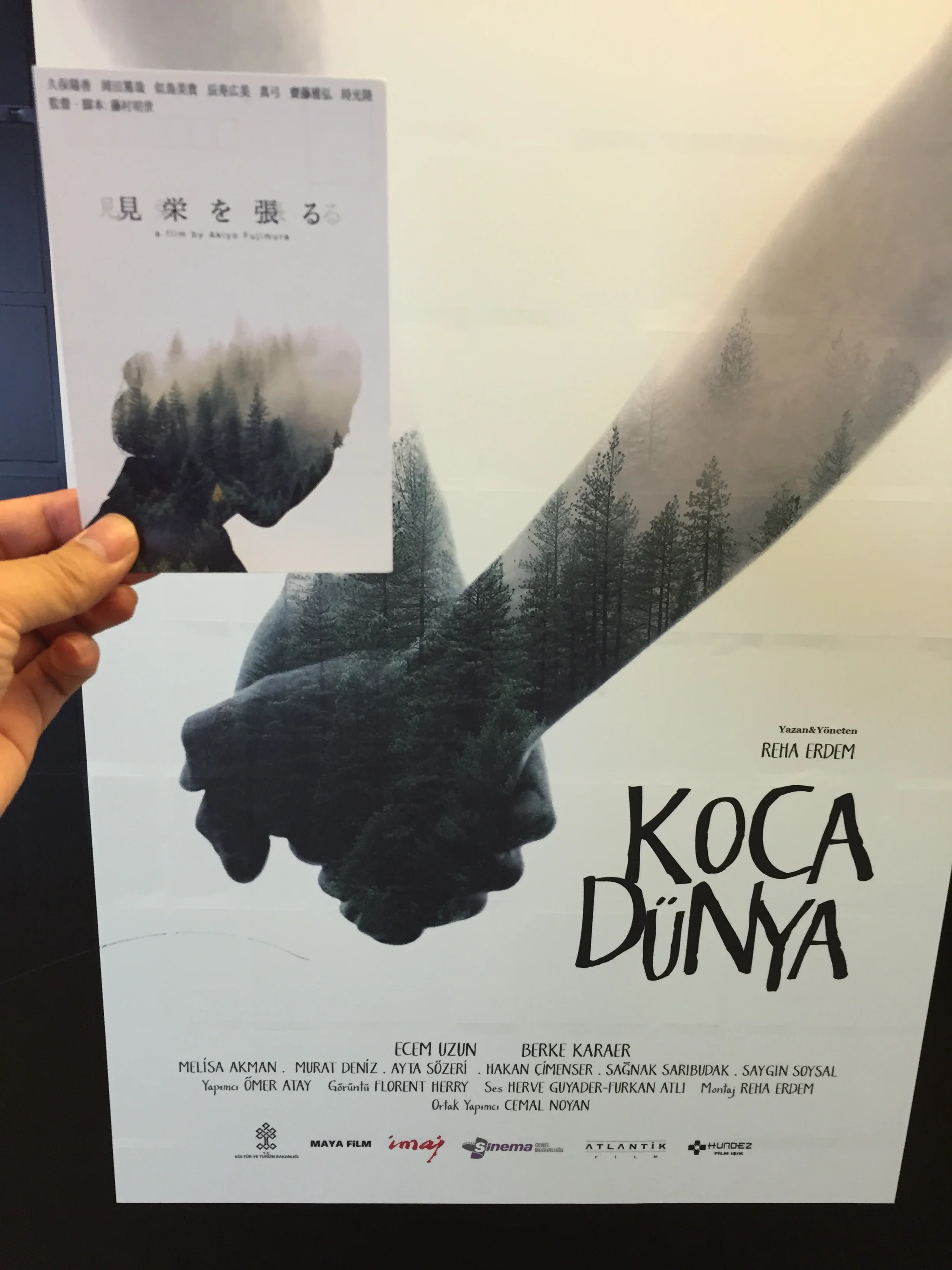 A poster of my film, Eriko, Pretended and a poster of this film at TIFF, hahaha
