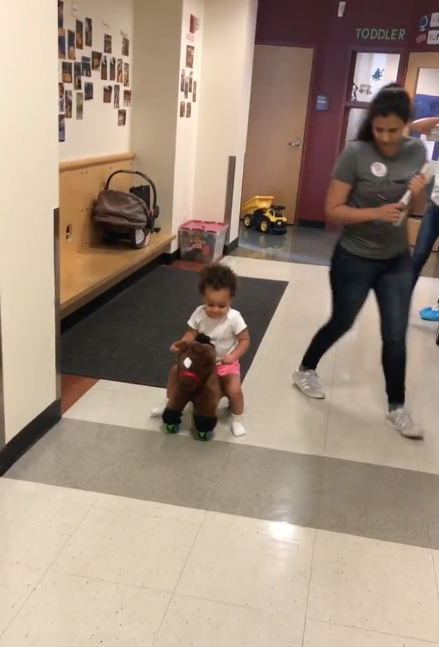 Observing a toddler’s ability to play with a prototype