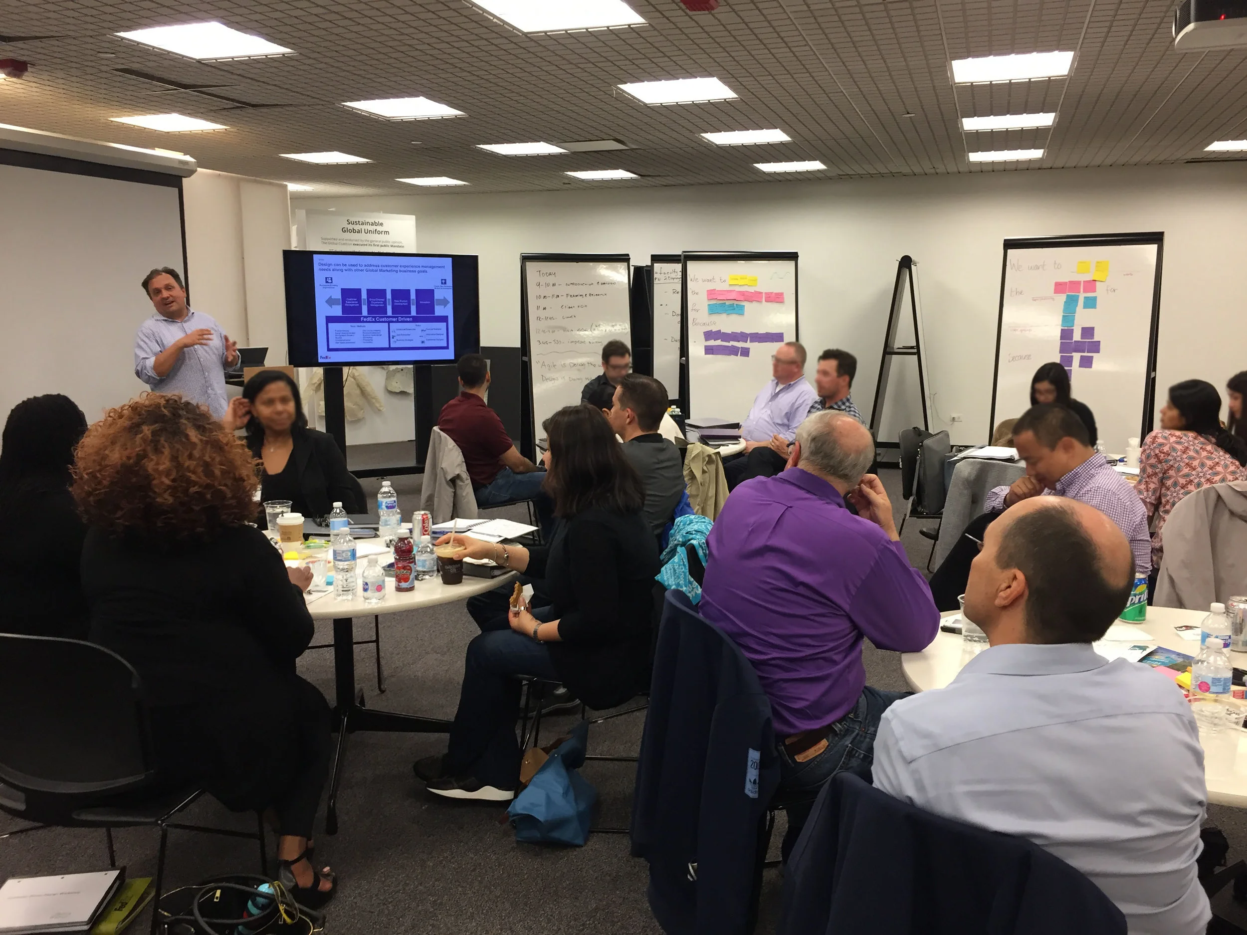 Professor Alexis walks through a design thinking framework