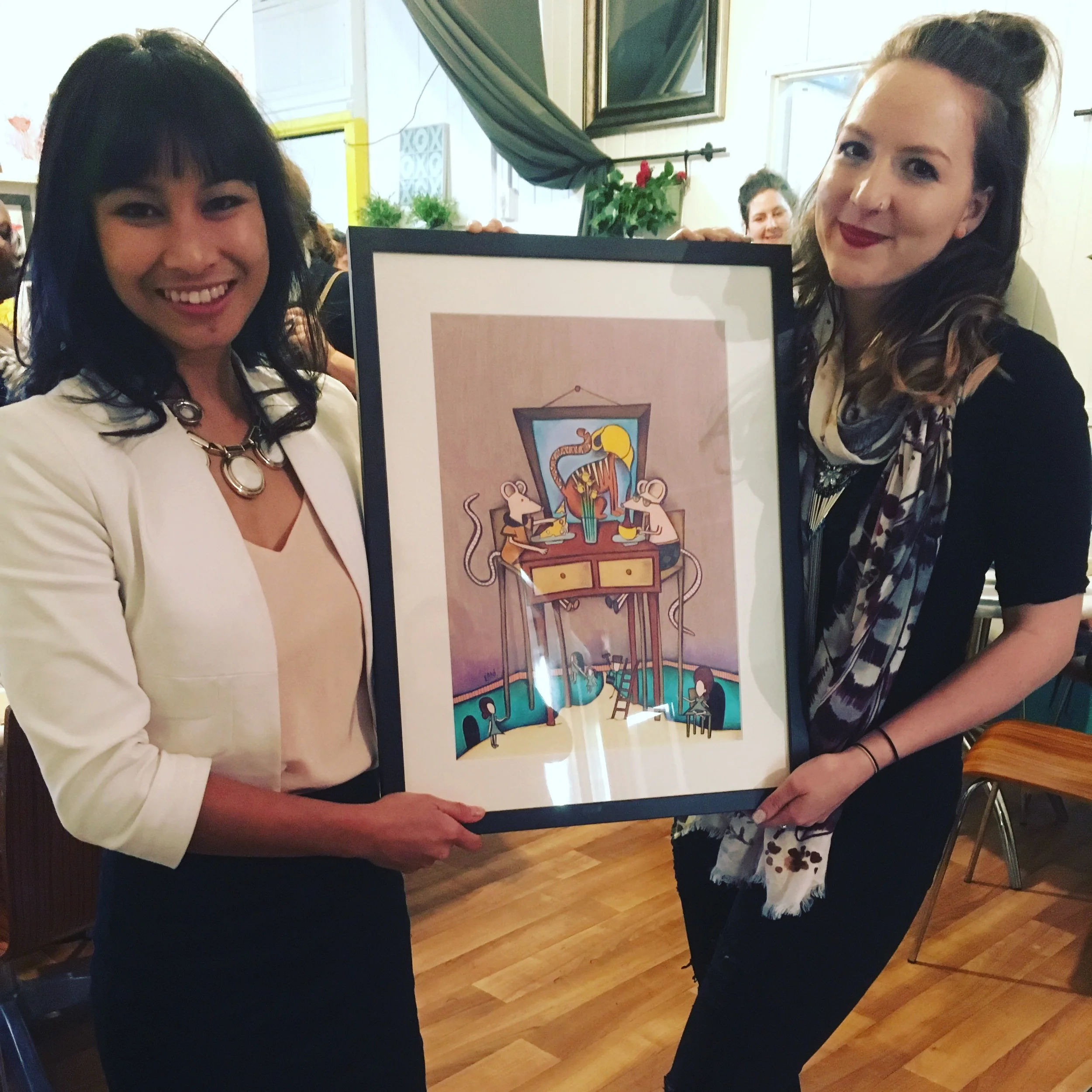 Congratulations to Jas who was the winner of the draw to win this framed a3 Original! 