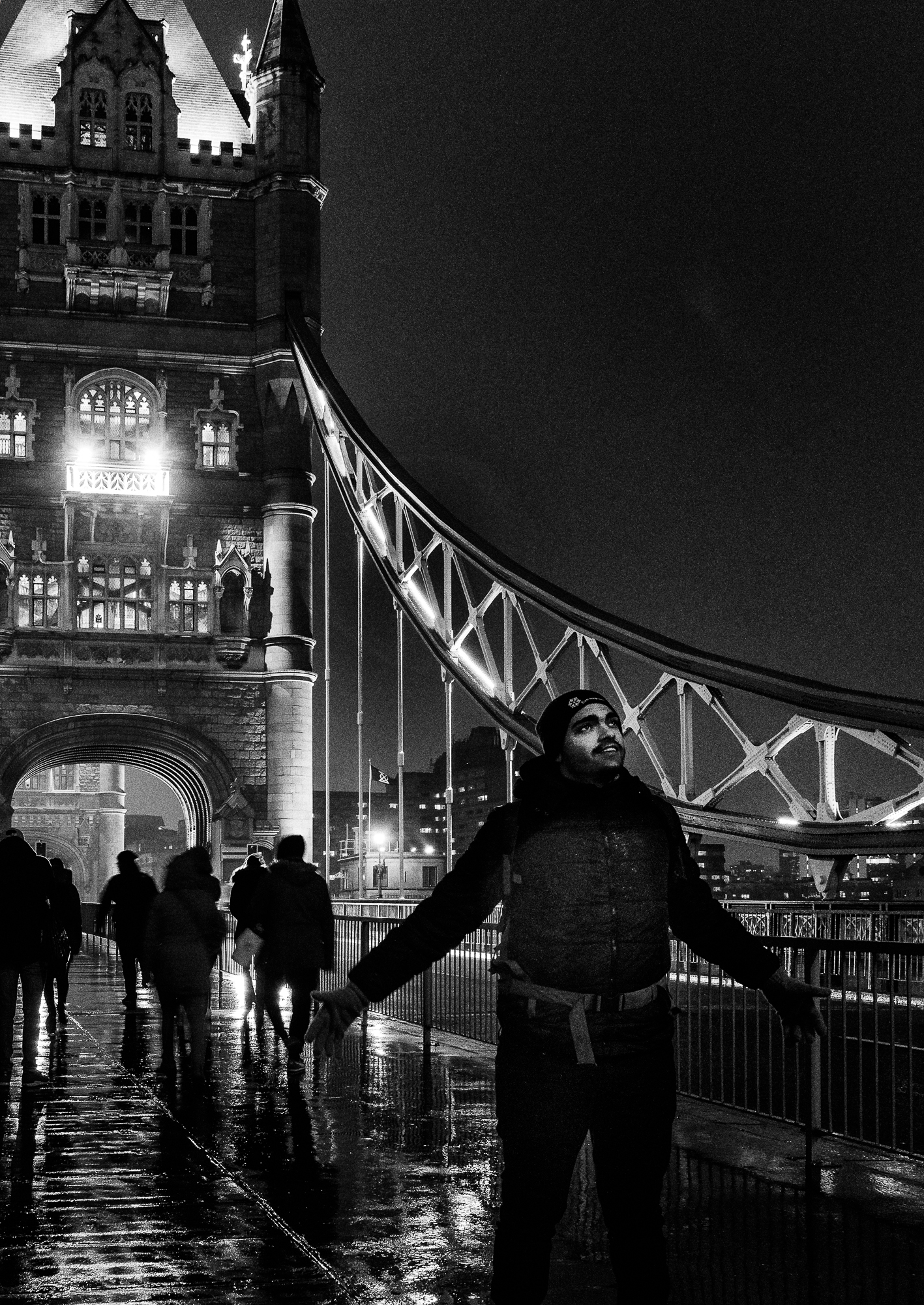 Tower Bridge. ISO3200 as described in text, processed through SilverFX.