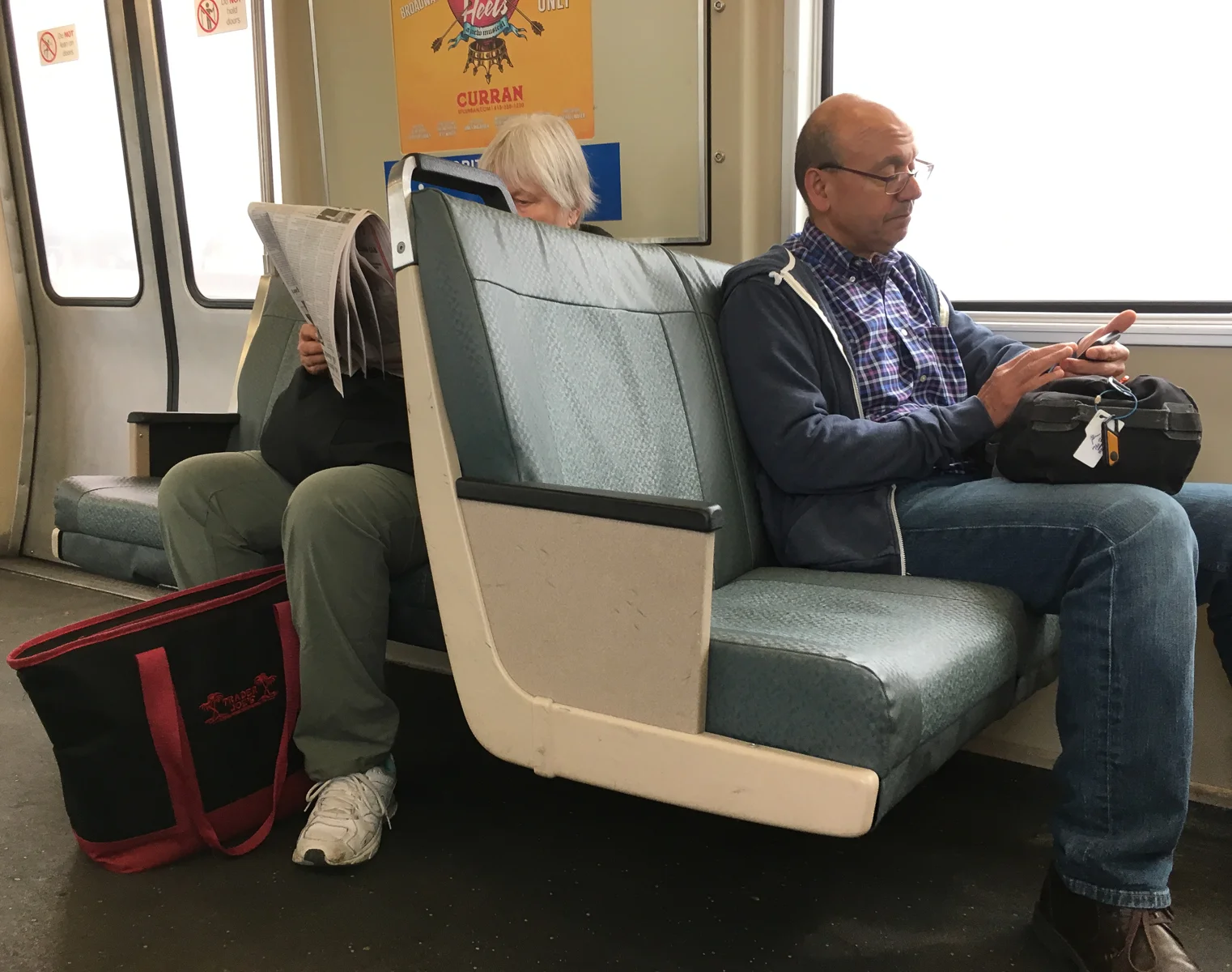 Reading on the BART - the old way and the new