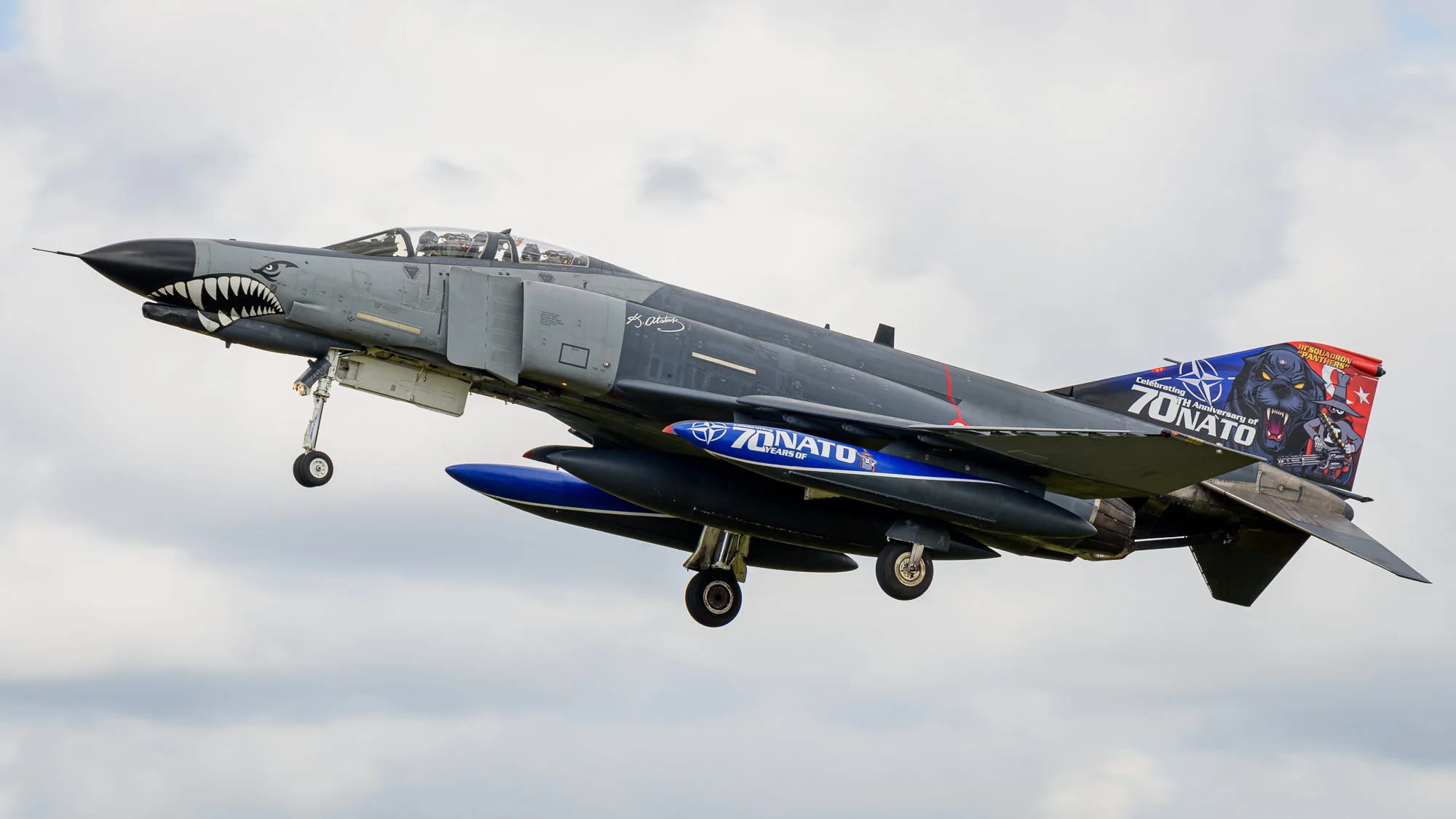 Turkish F-4 celebrating 70 years of NATO (hmm … its potential successor is the SU-57?? )