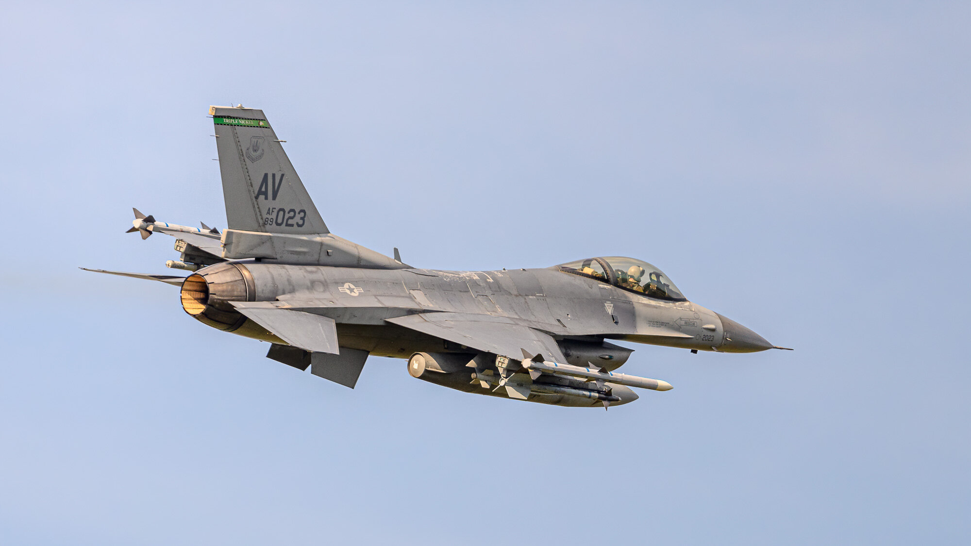 F-16C of the 555th FS