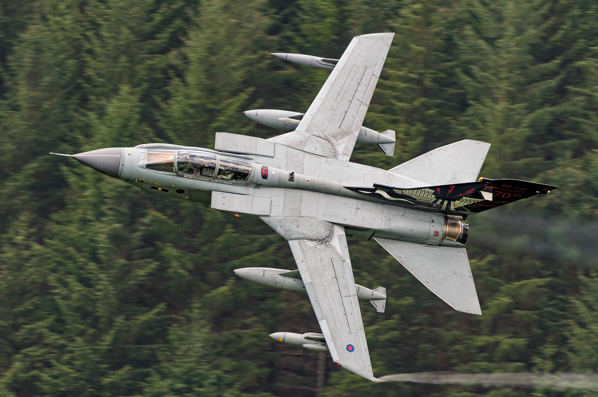 Tornado of 617 Sqn at low level