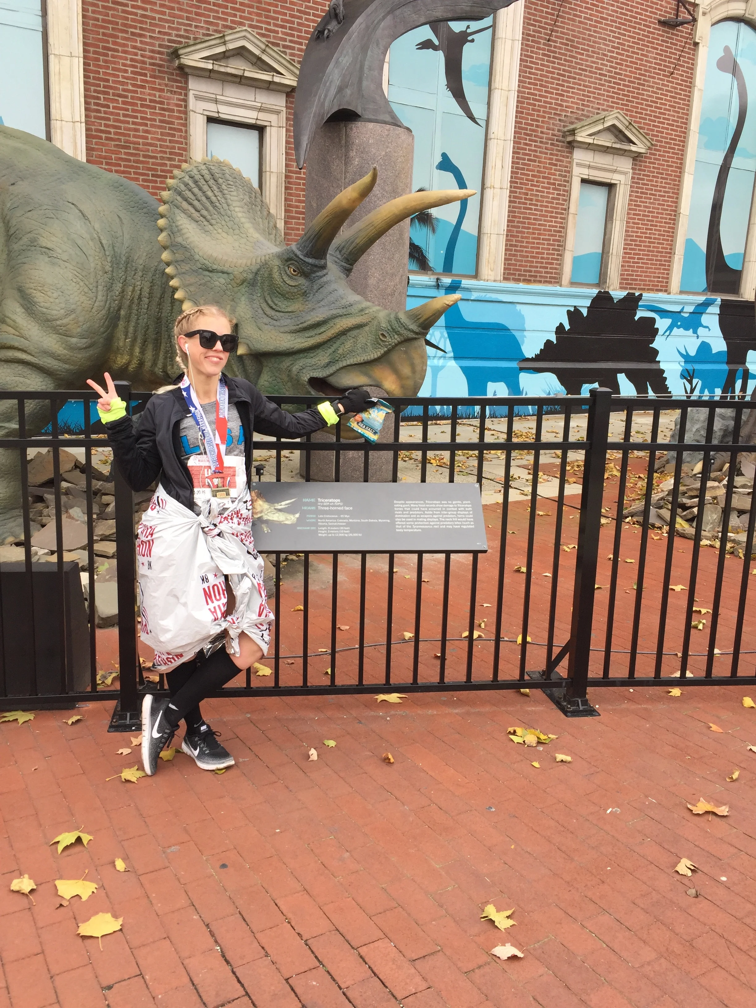 just chilling with some dinosaurs in Philly