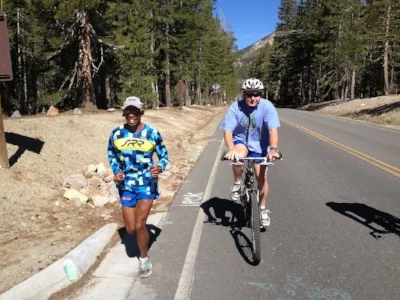 Maybe if I was as fast as Meb......