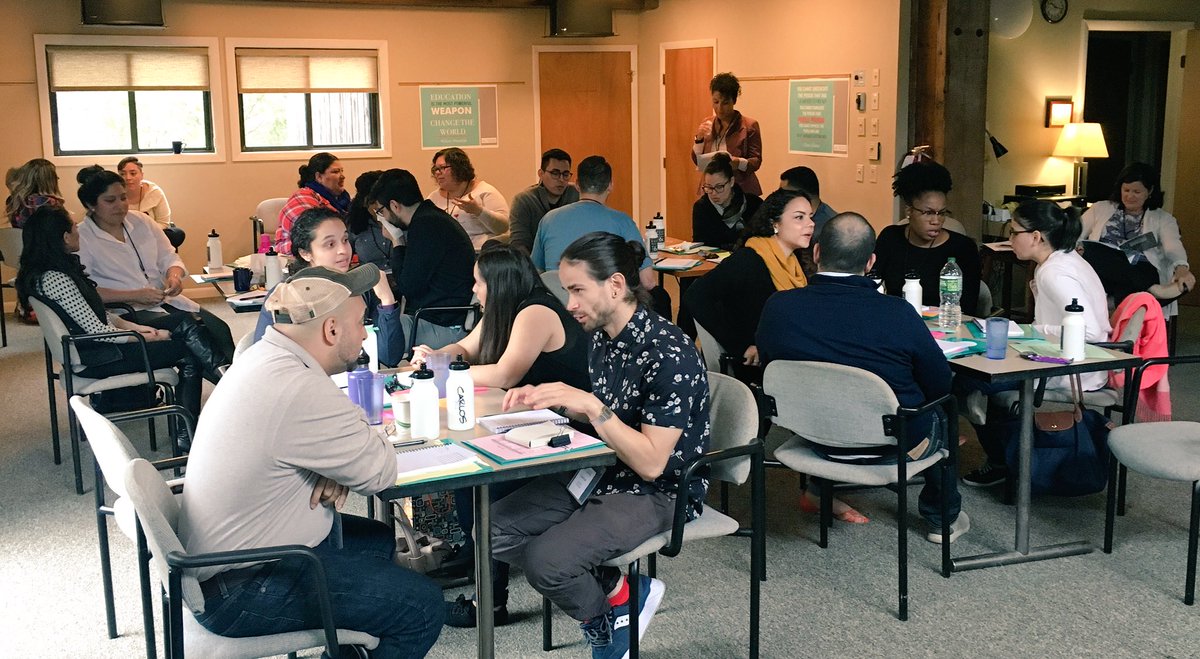 Gonzalez and other Fellows at the first leadership retreat. (Carlos Gonzalez)