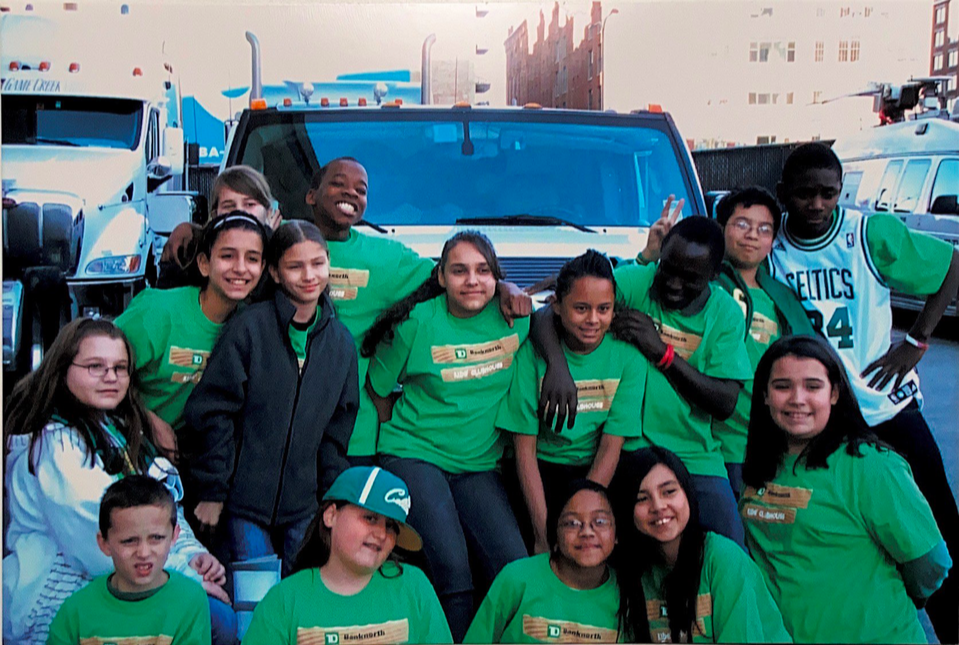  In this particular semester, students who got good grades during Citizen Schools programming got to go to a Celtics game with their volunteer Citizen Teachers from TD Bank.  