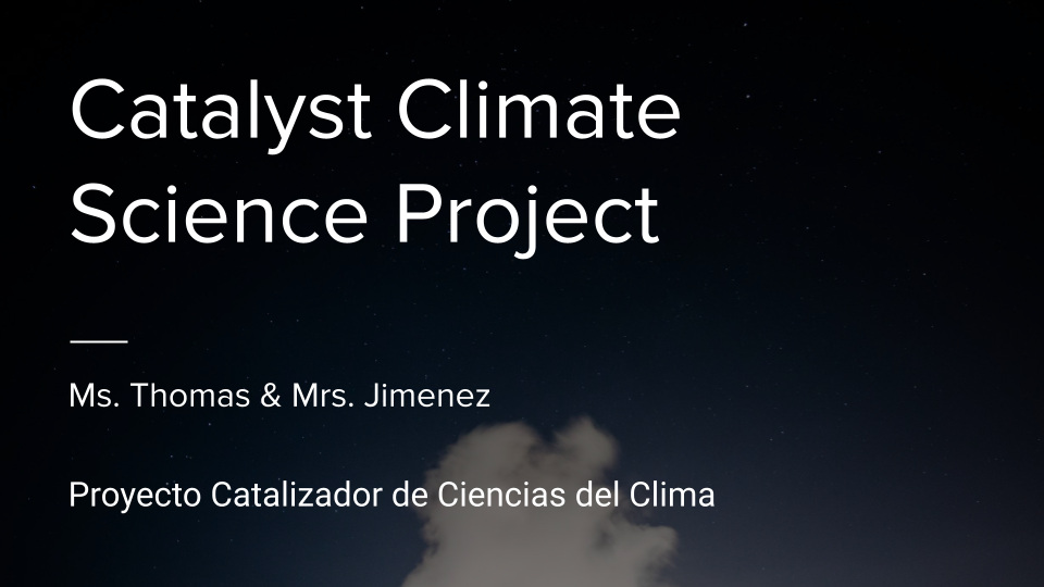 Catalyst Climate Science Project