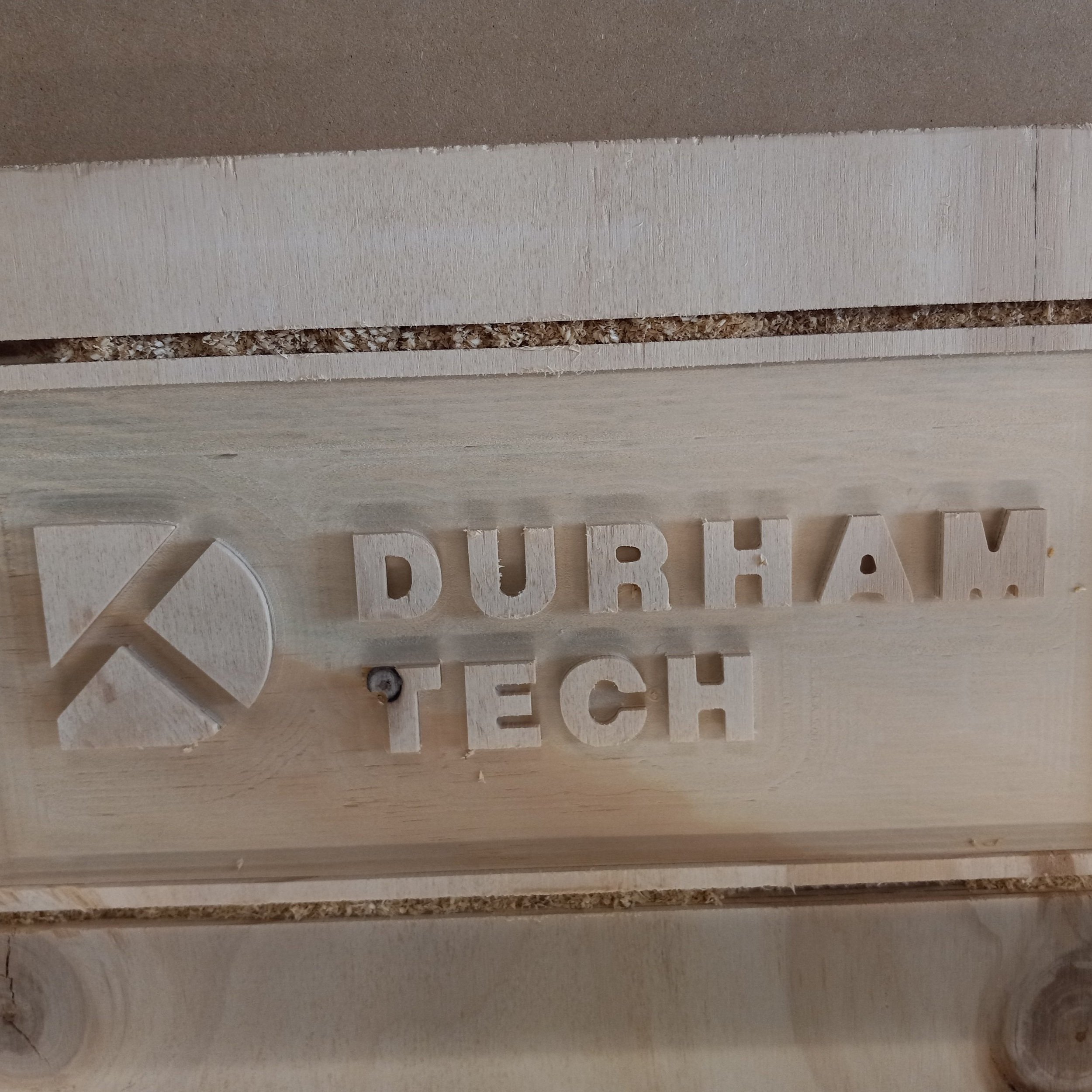 Heratia at the first day of ShopBot training at Durham Technical Community College