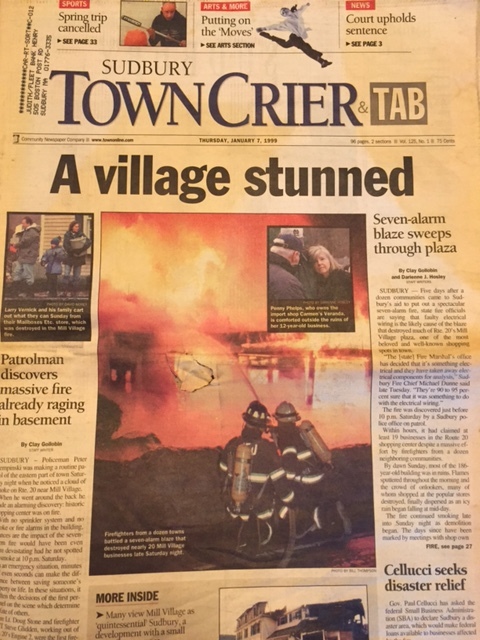 In 1999, the Mill Village building was lost to a catastrophic fire.