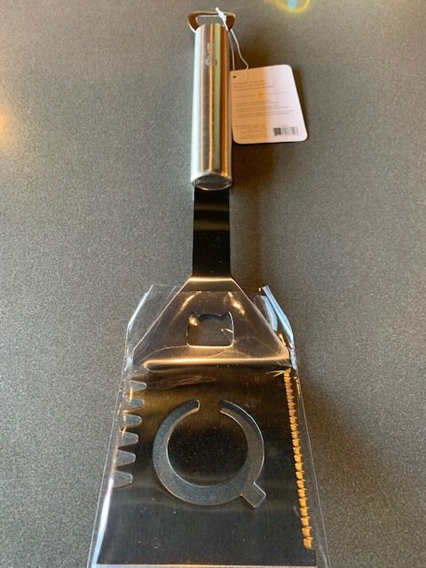 BBQ Stainless Spatula with Bottle Opener (MA sales tax included)