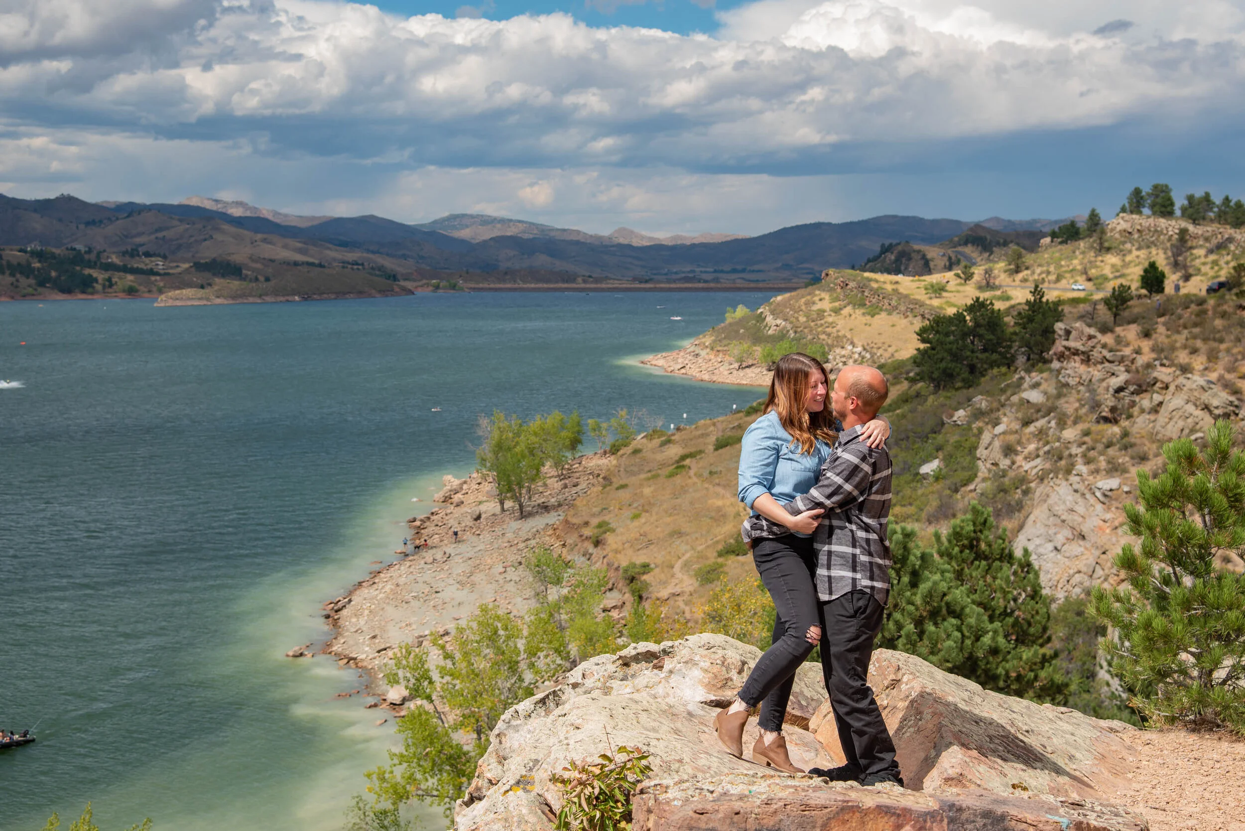 Fort Collins, CO Engagement Photoshoot at Horsetooth Reservoir!