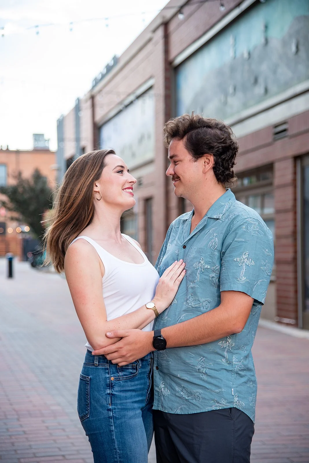 Old town Fort Collins Summer Engagement session 