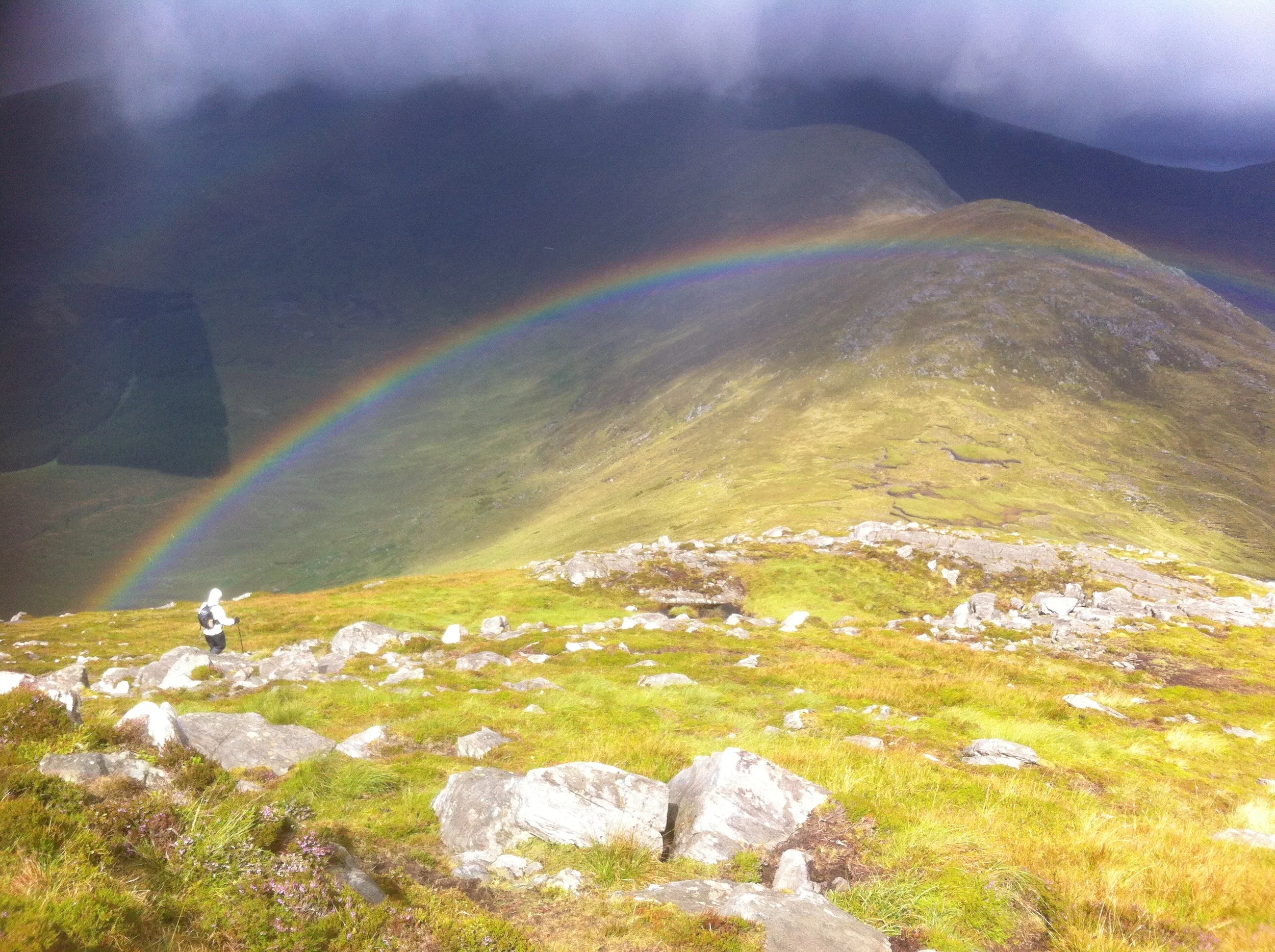 Sun breaks through on Bengorm, Nephin Range Co Mayo