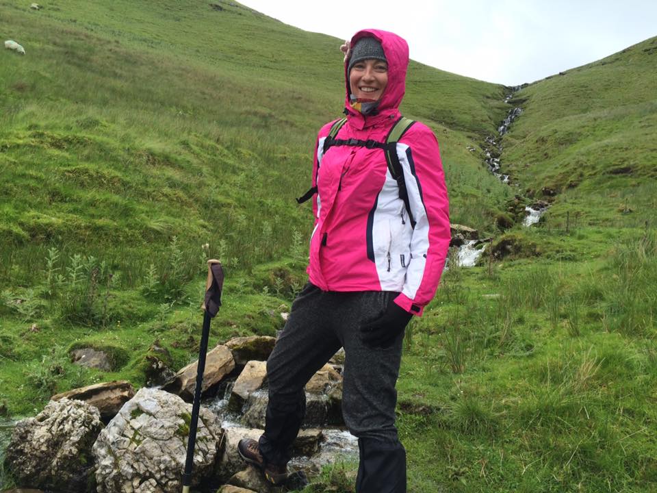 Ruth heading up to Benbulben Head with High Hopes Hiking