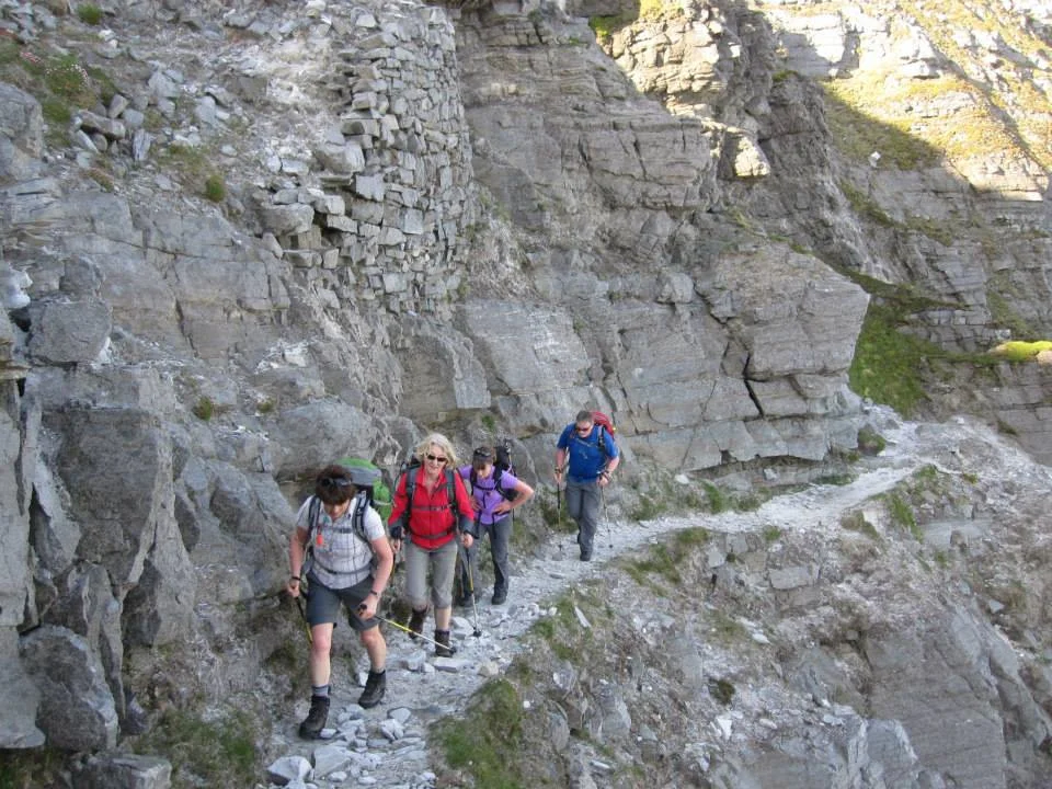Climbing Muckish Donegal.