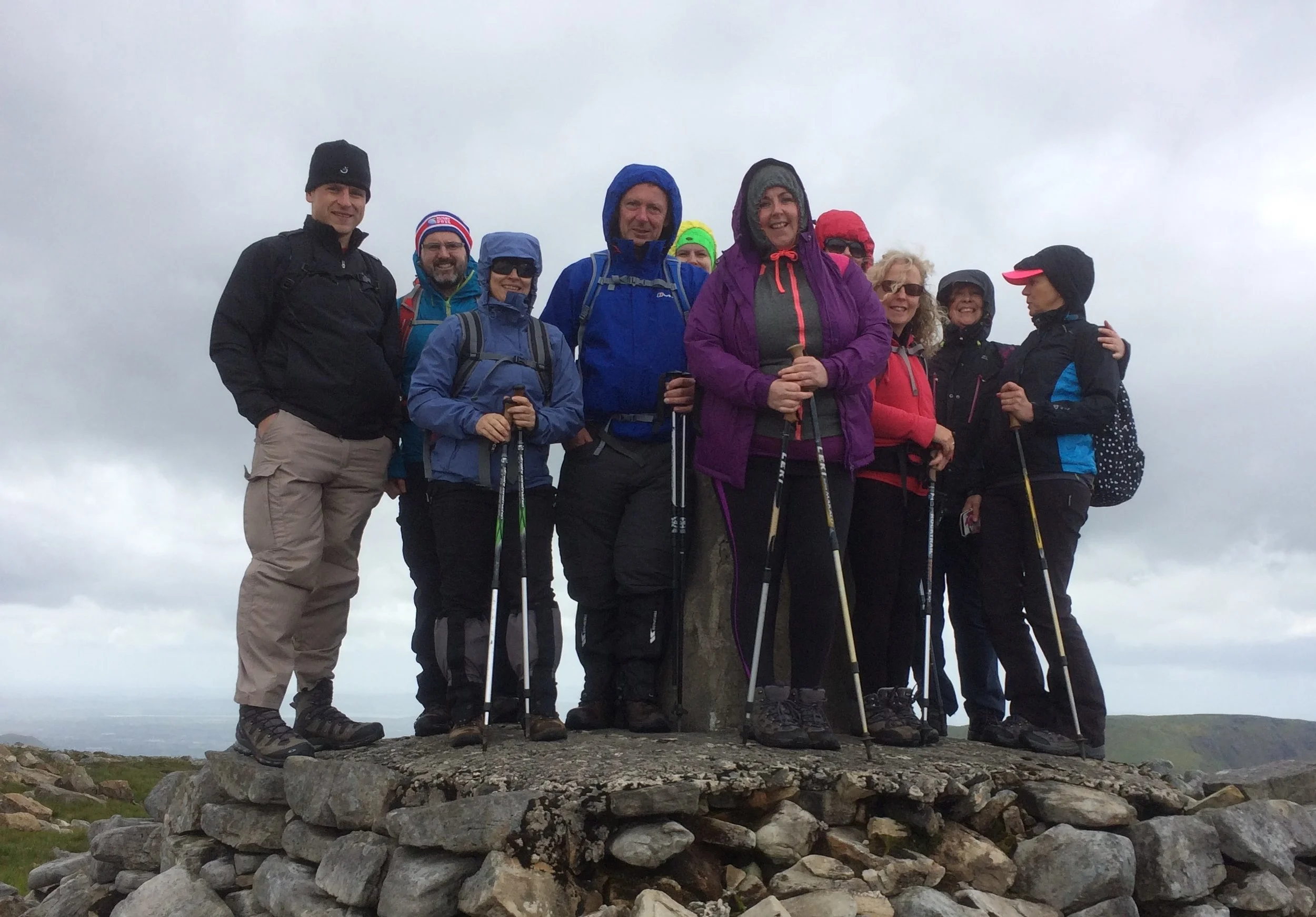 Truskmore summit trig point. The highest point in County Sligo and Leitrim. 