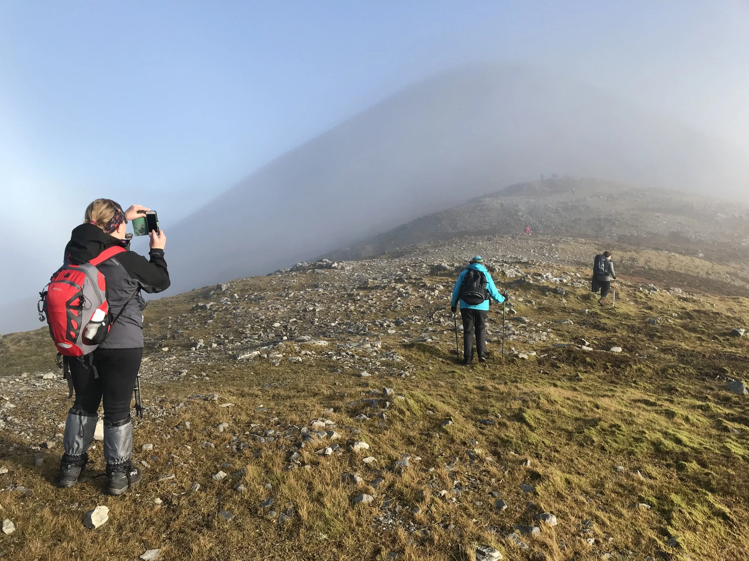 climbing Croagh Patrick via Bengoram 
