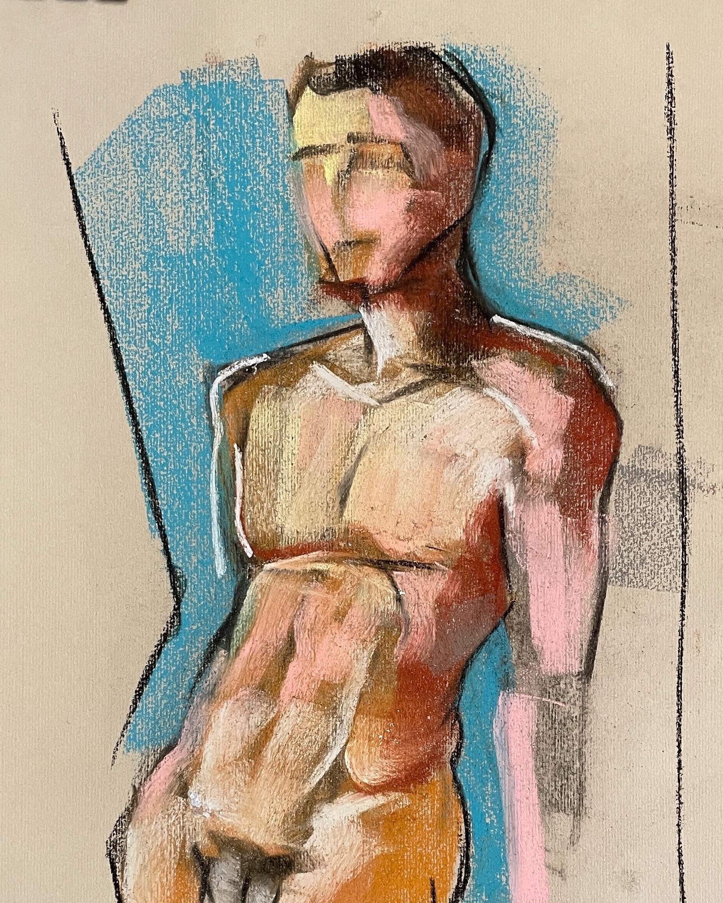 S.D. Barcelona, Pastel 11 by 15 inches, 2022.