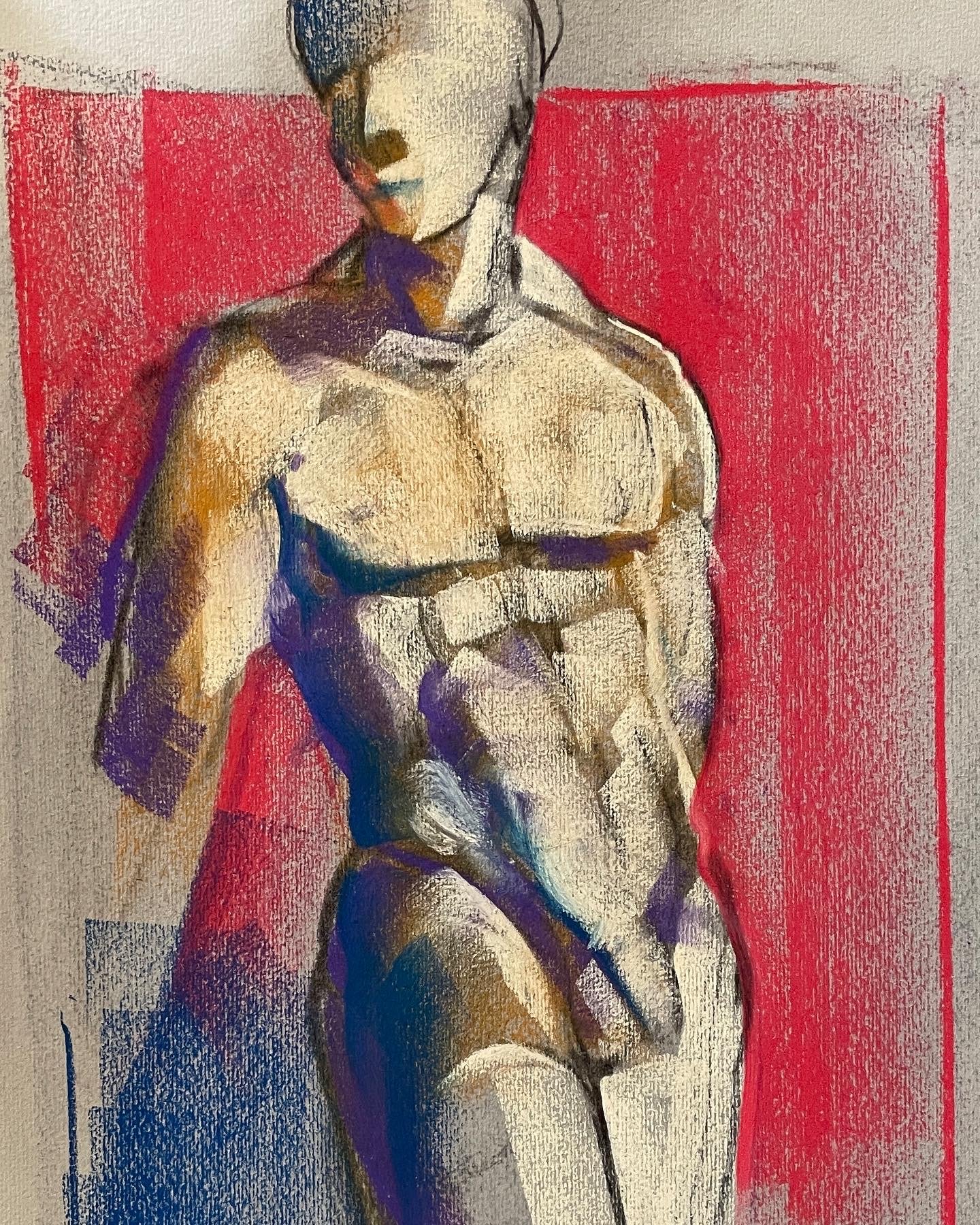 S.D. Barcelona #2, Pastel 11 by 15 inches, 2022.