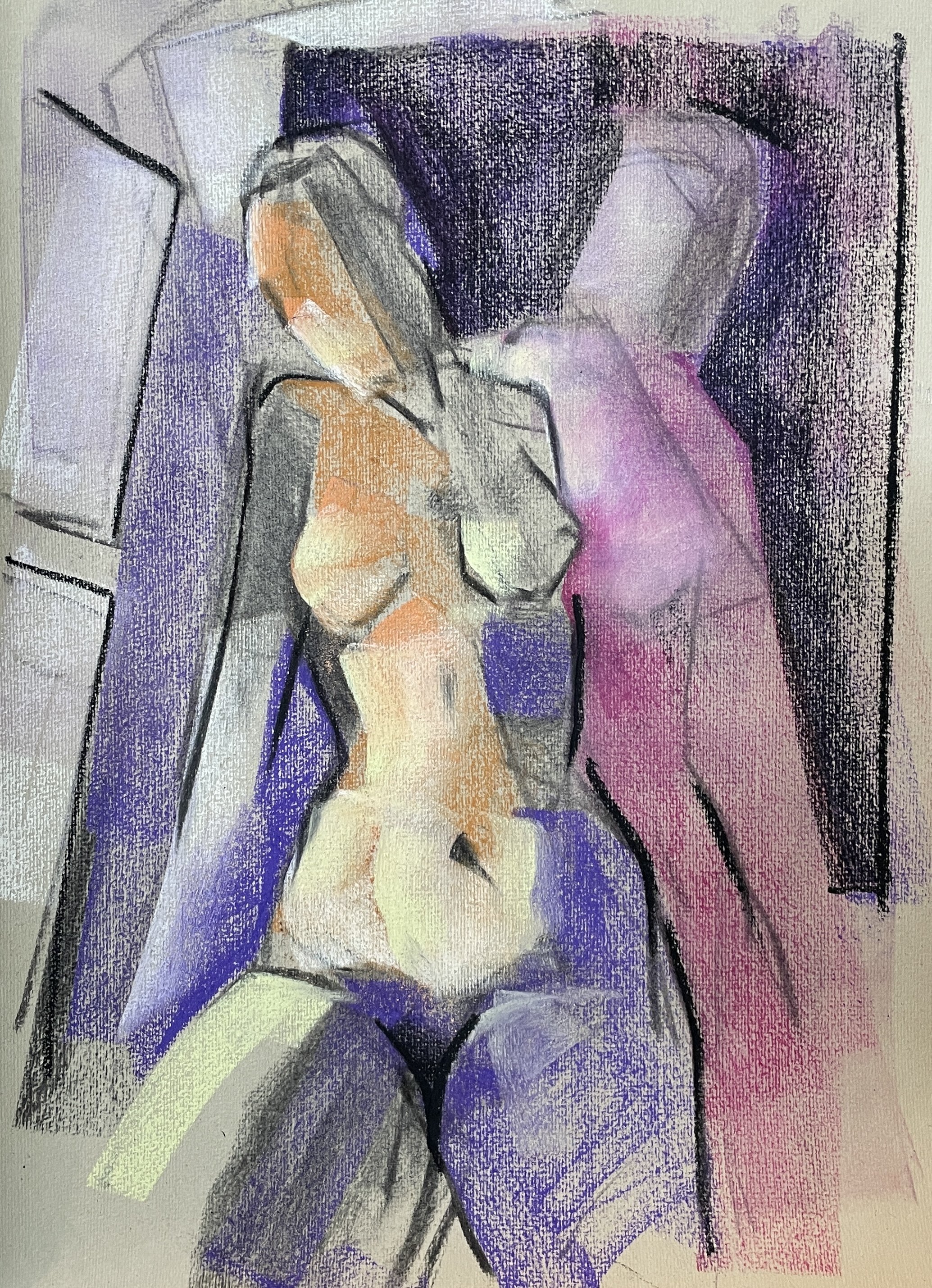 T.C. Window, pastel, 15 by 22 inches, 2022.