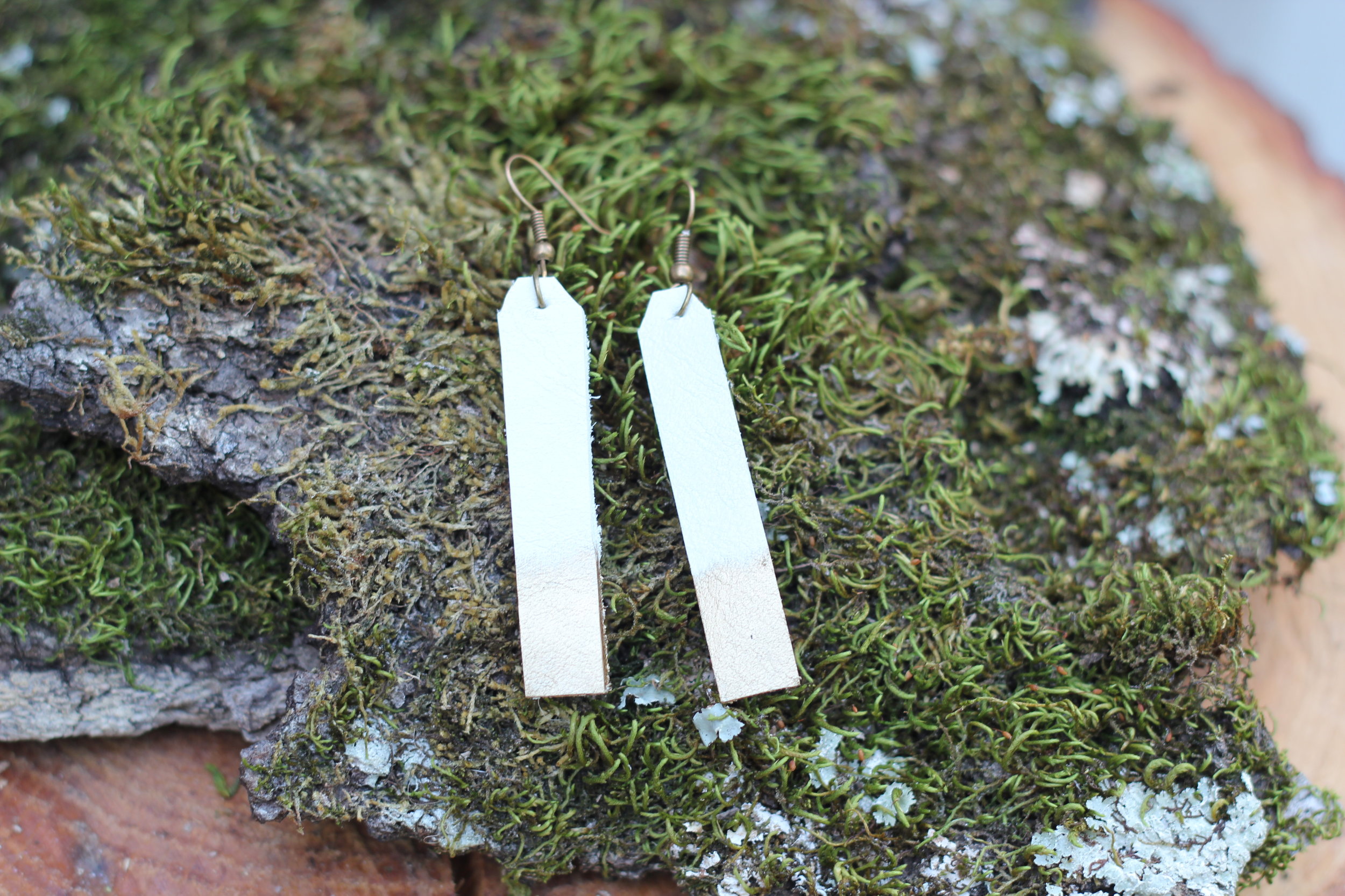 White Leather Straights