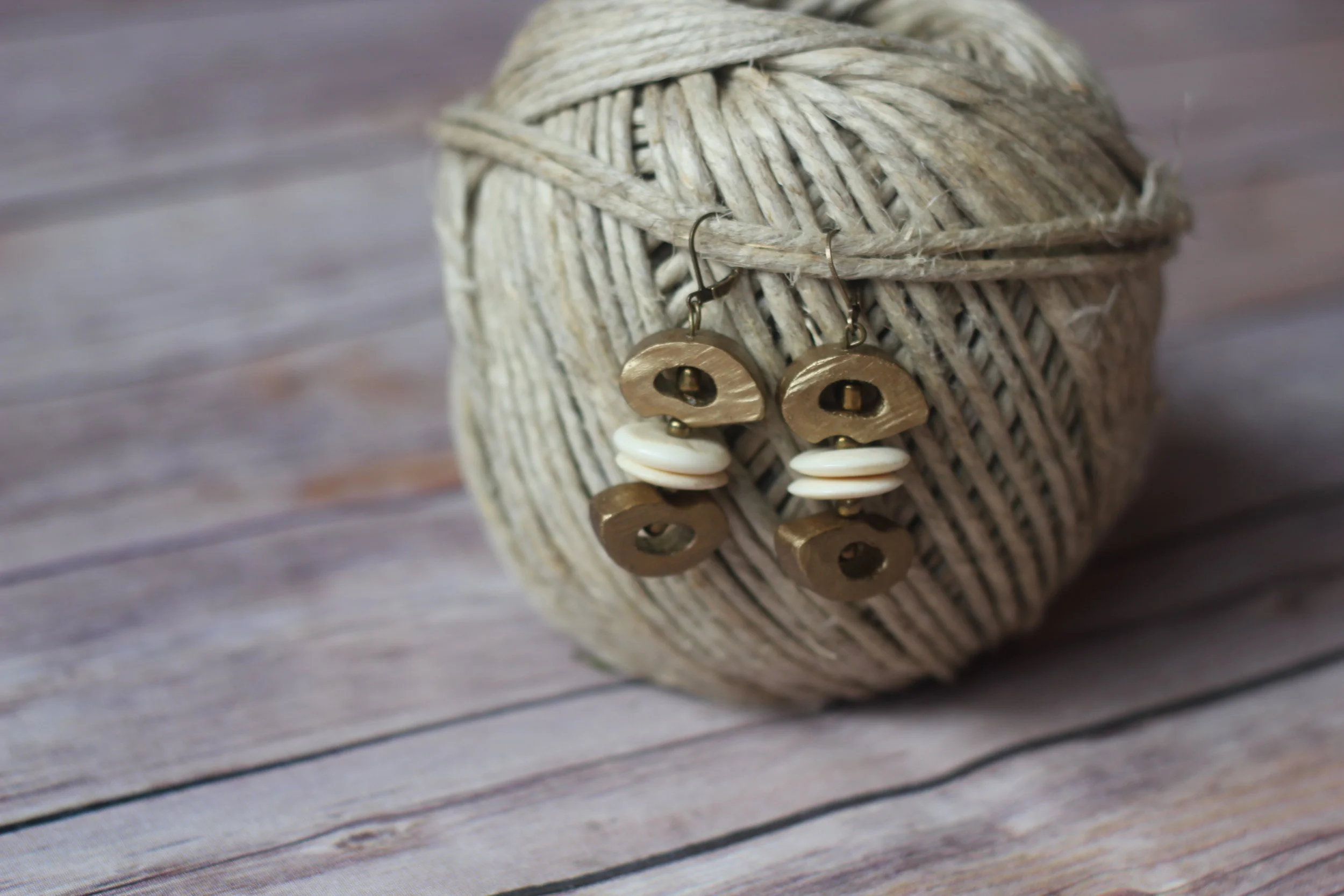 Gold Dipped Lovely Bones with Ox Bone