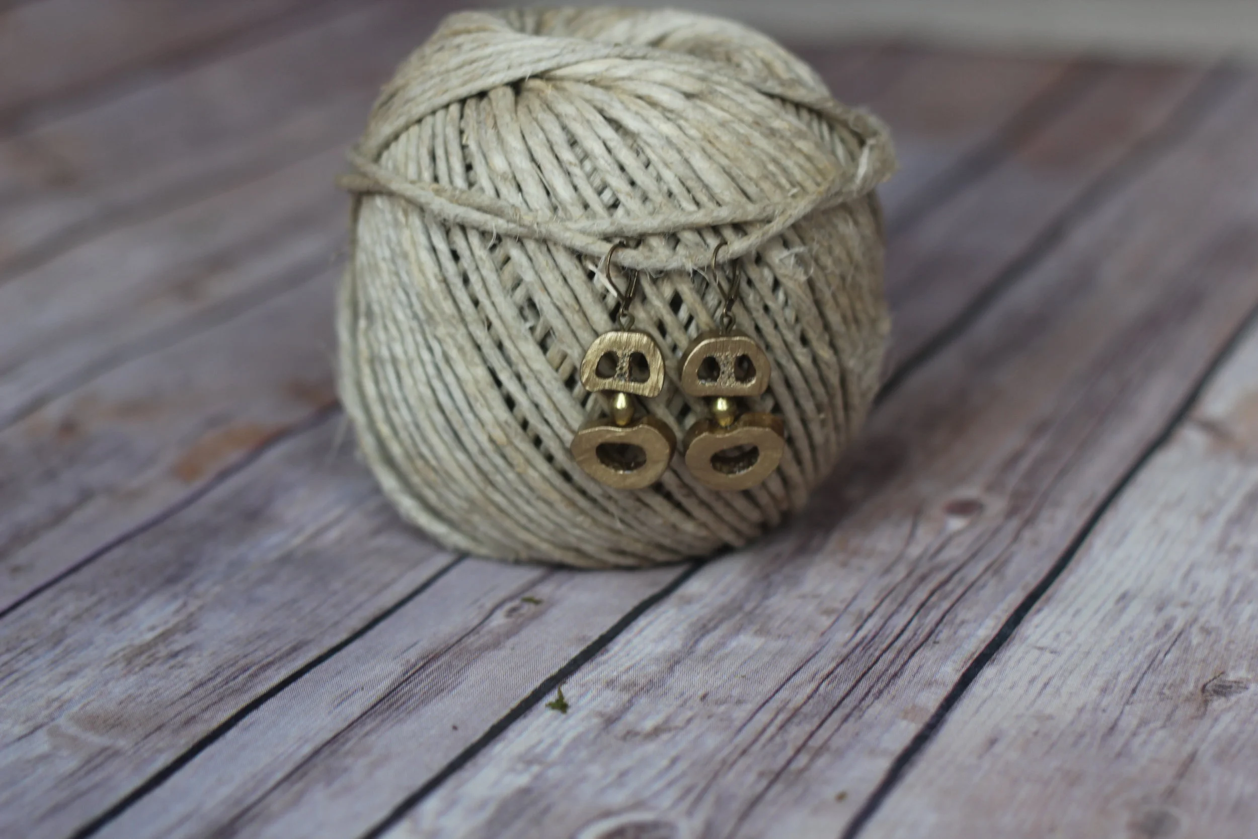 Gold Dipped "Triangle" Bones