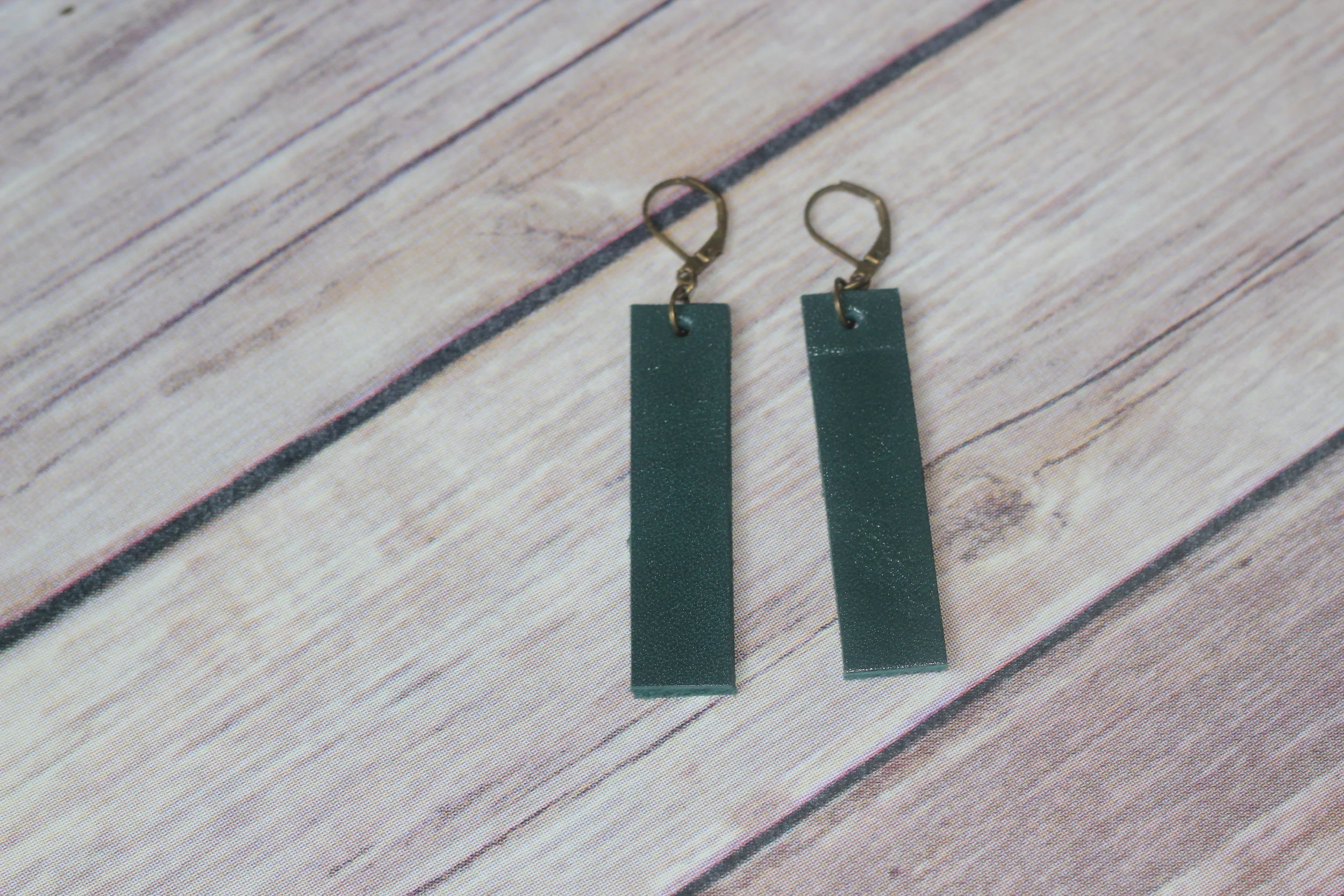 Teal Leather Straights