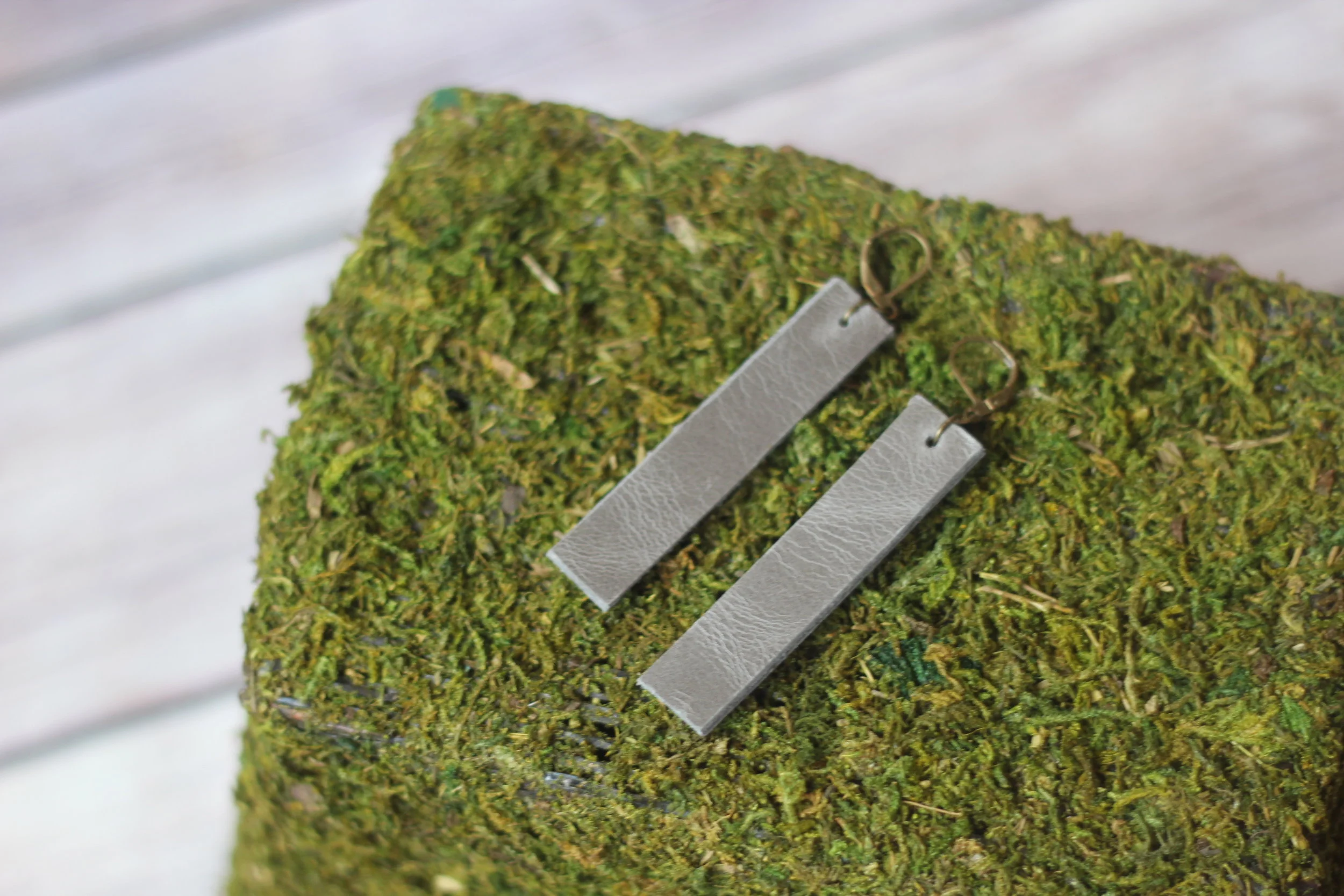 Gray Leather Straights