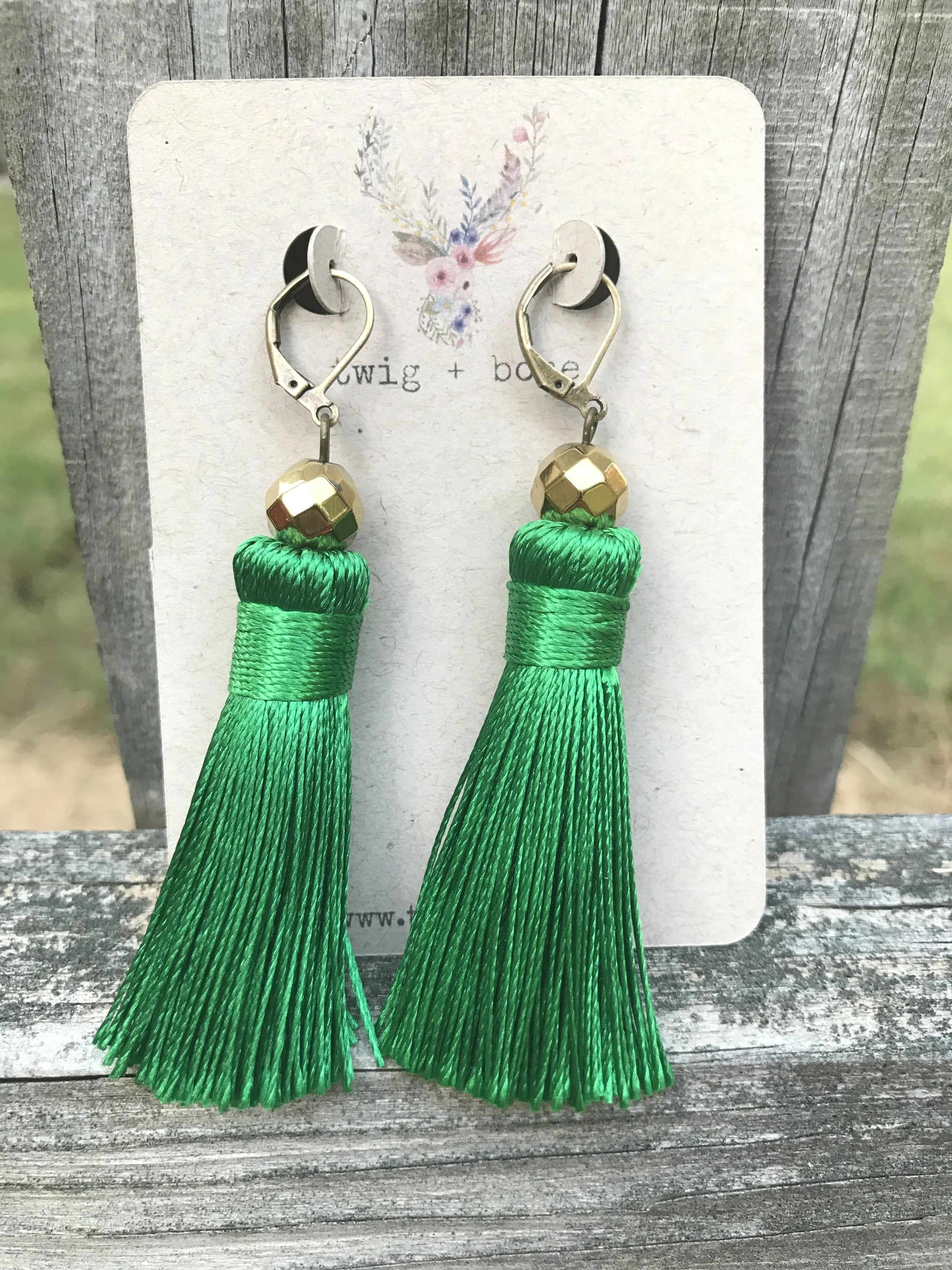 Green Silk Tassel