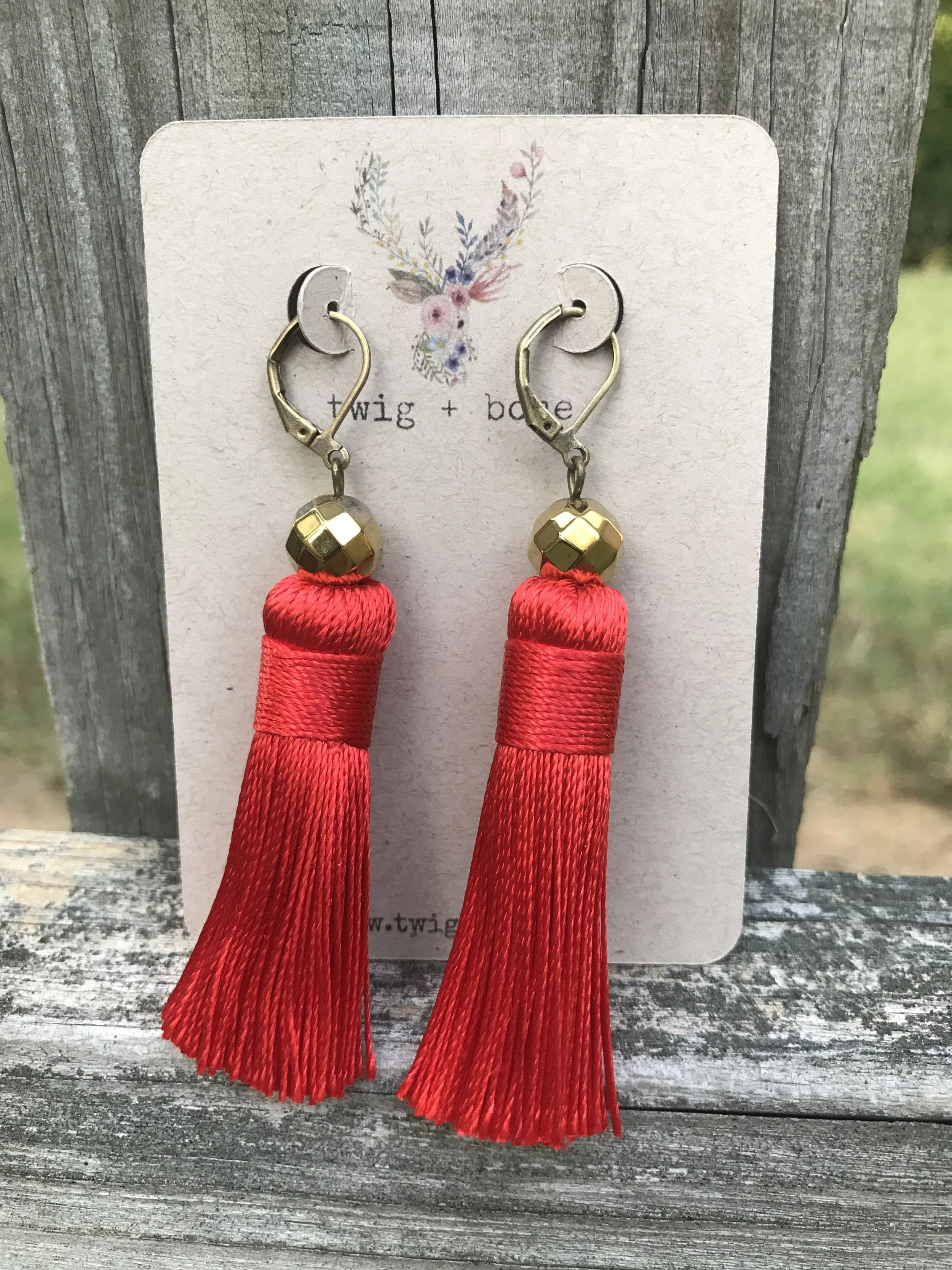 Red Silk Tassels